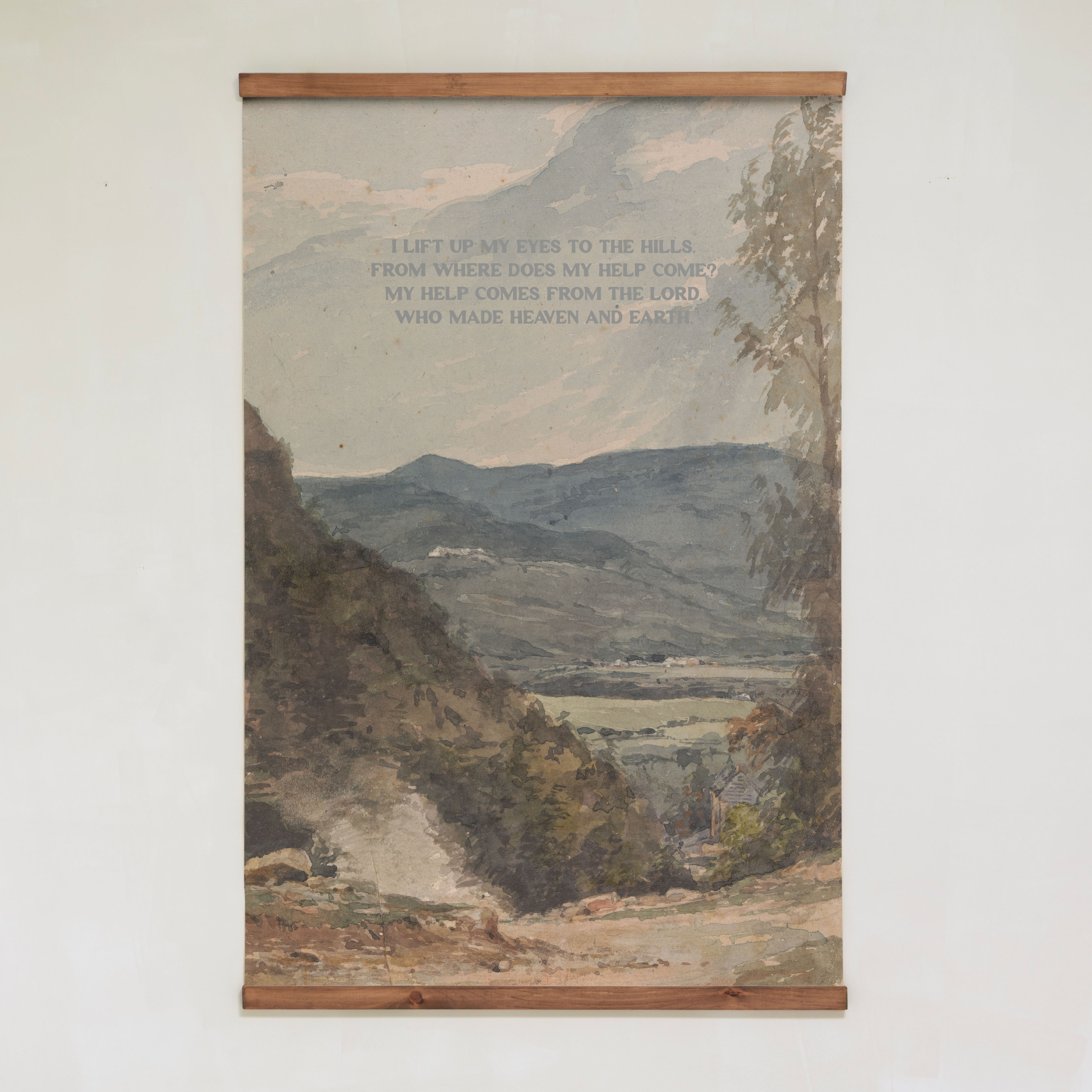 I Lift My Eyes To The Hills | Vertical Tapestry | 721