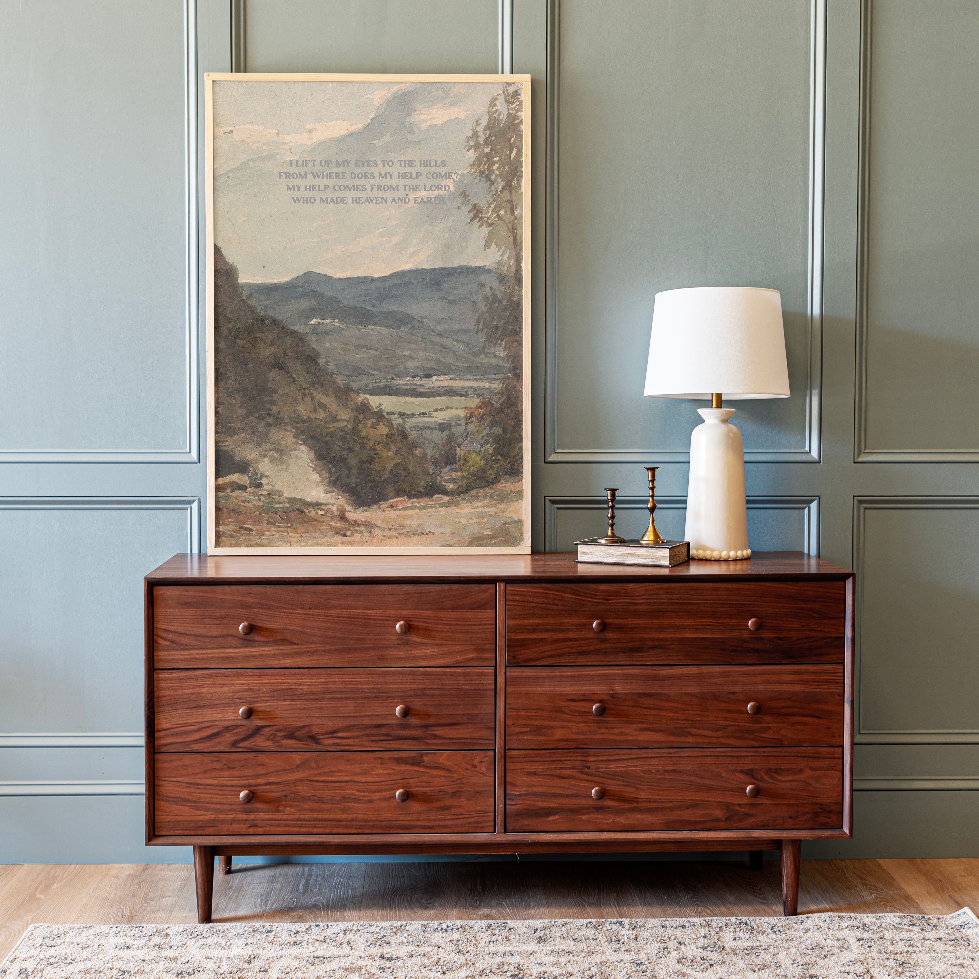 I Lift Up My Eyes To The Hills | Framed Wooden Art | 721