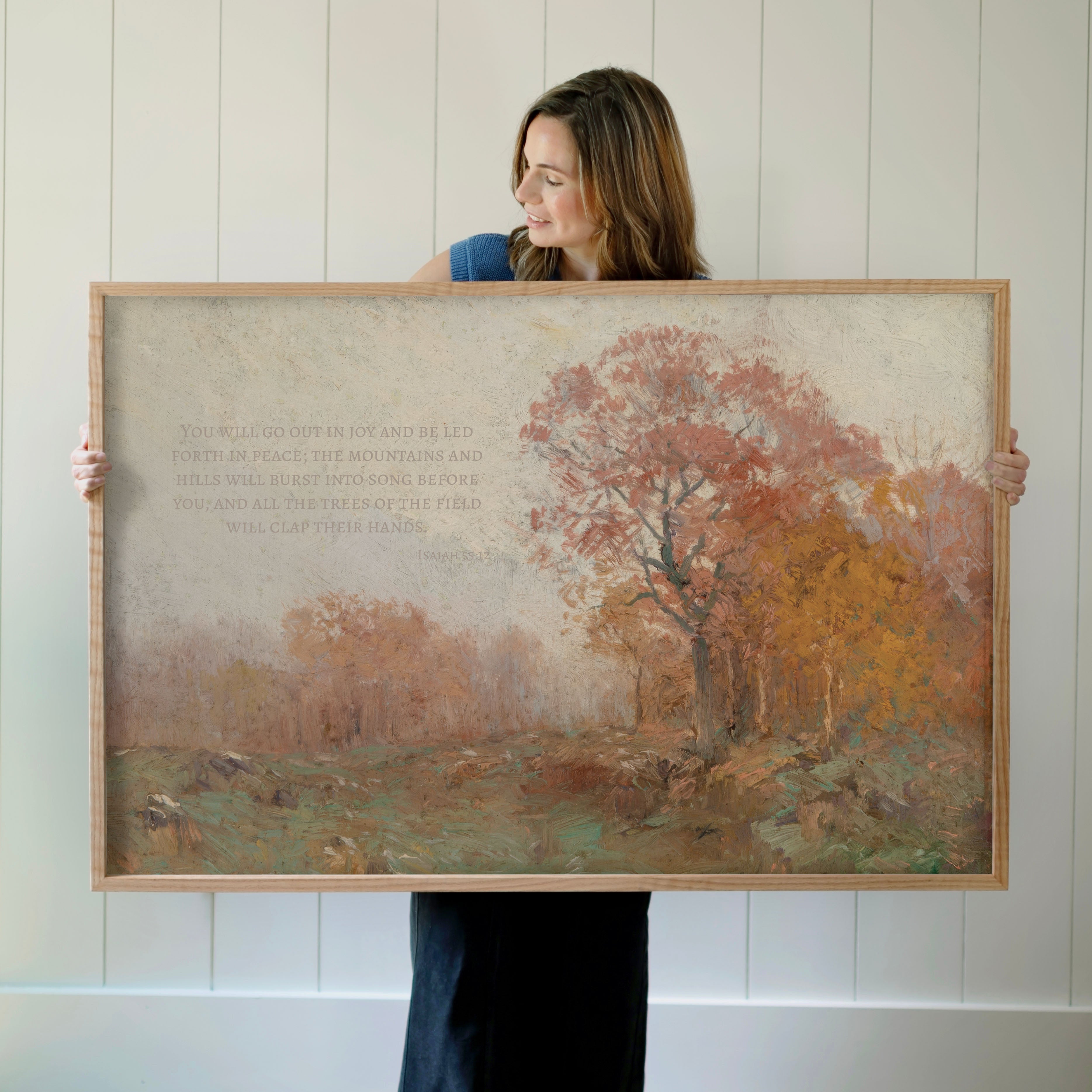 "The Trees Of The Field Will Clap Their Hands" Framed Canvas | Horizontal | 722