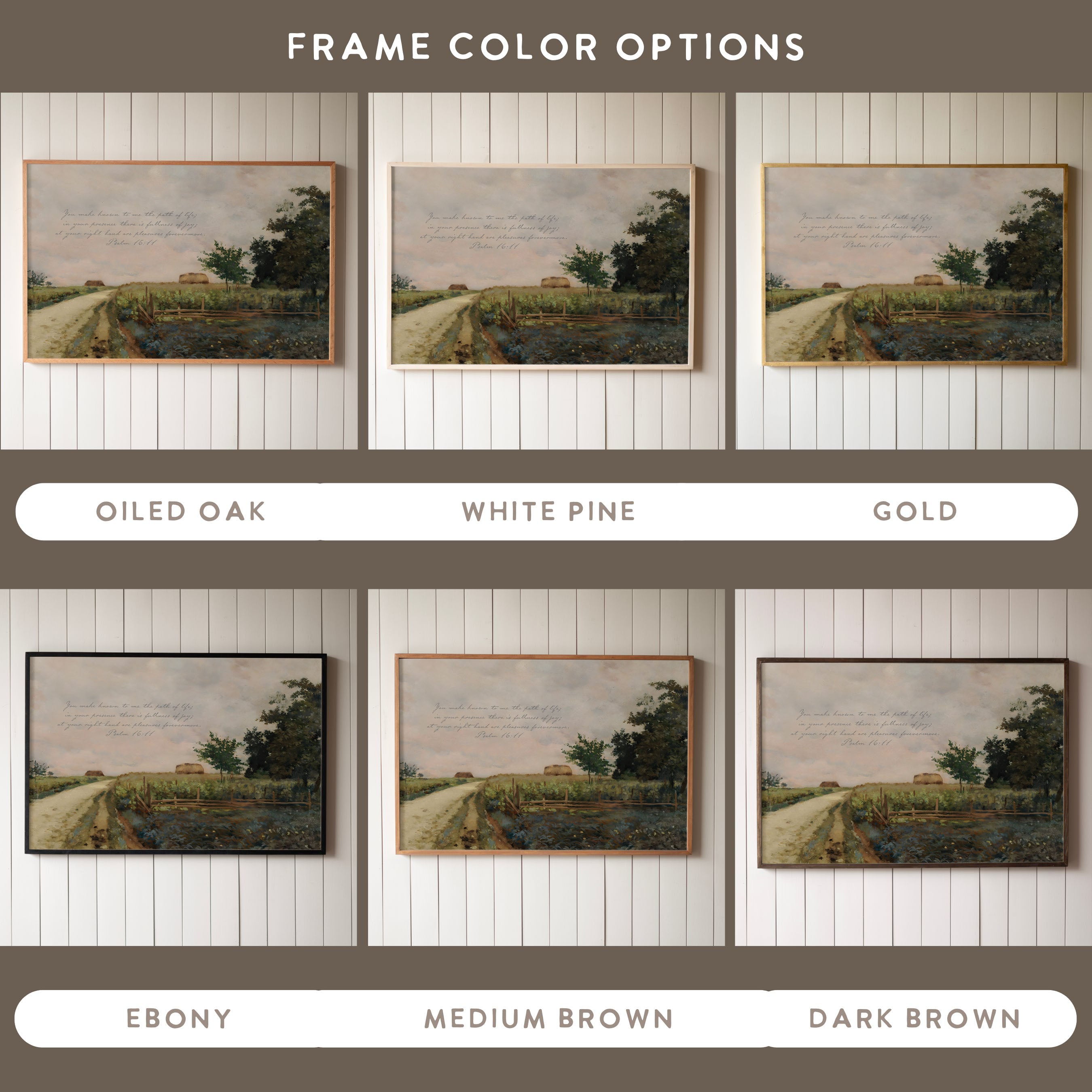 "Fullness Of Joy" Framed Canvas | Horizontal | 723