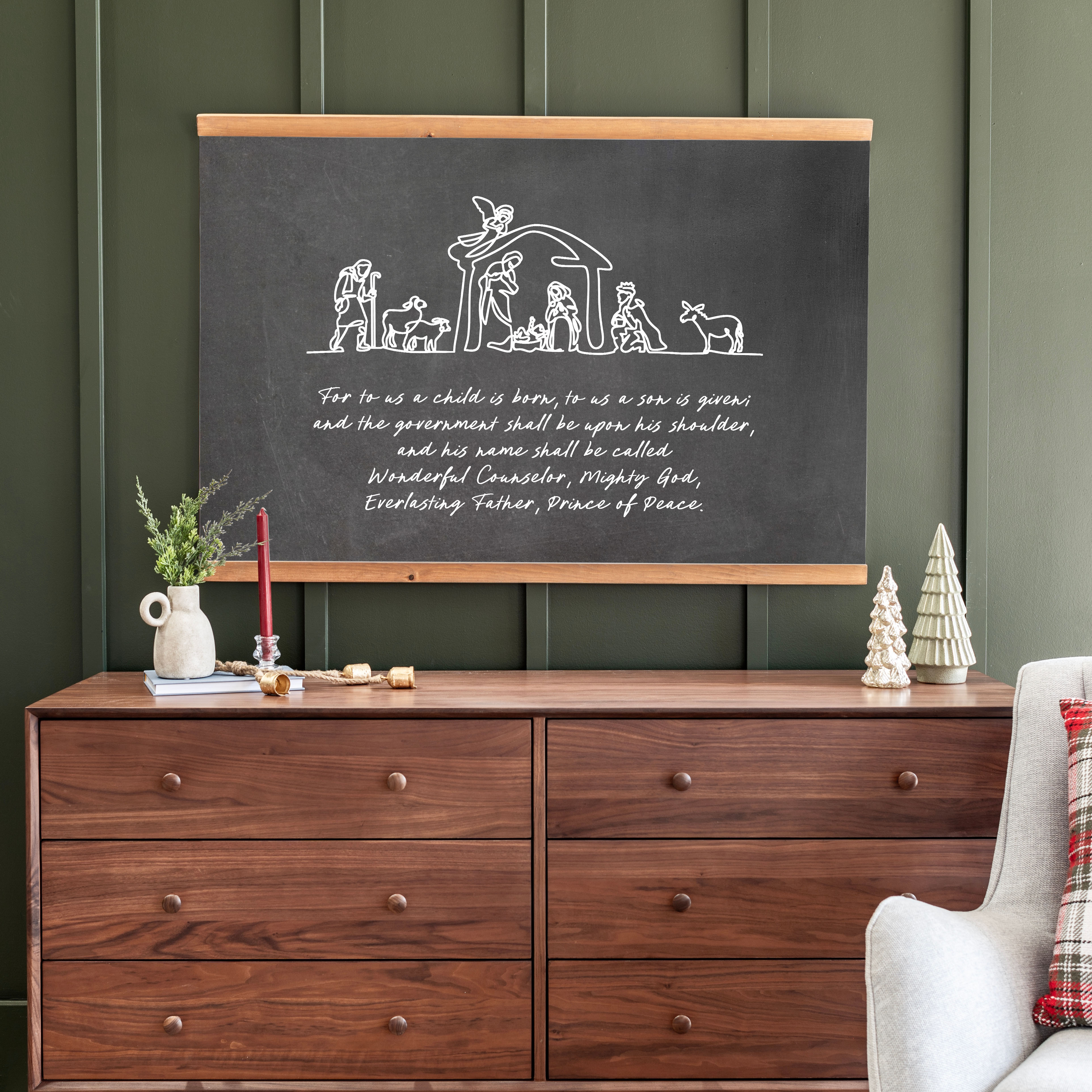 Unto Us A Child Is Born | Horizontal Tapestry | 724