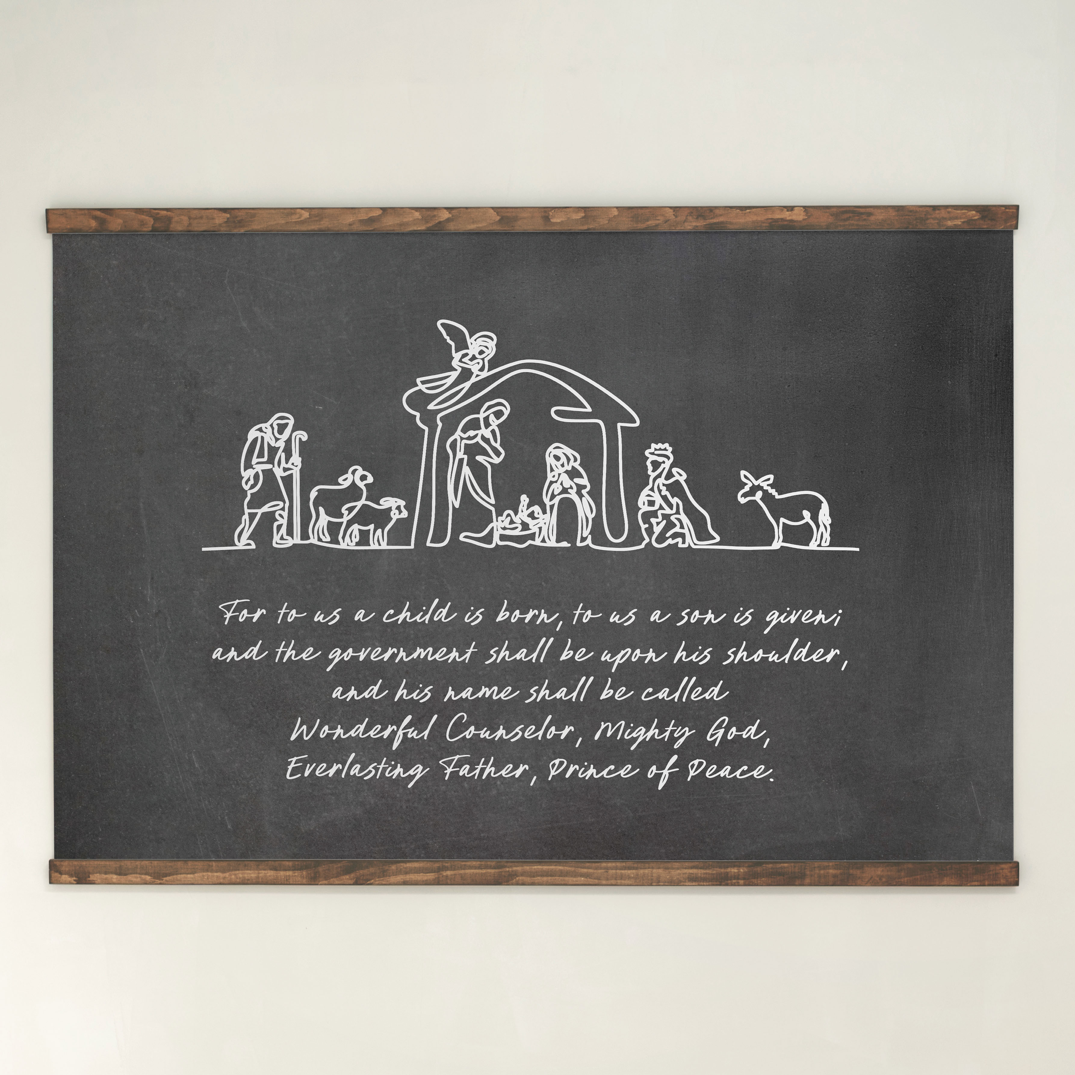 Unto Us A Child Is Born | Horizontal Tapestry | 724