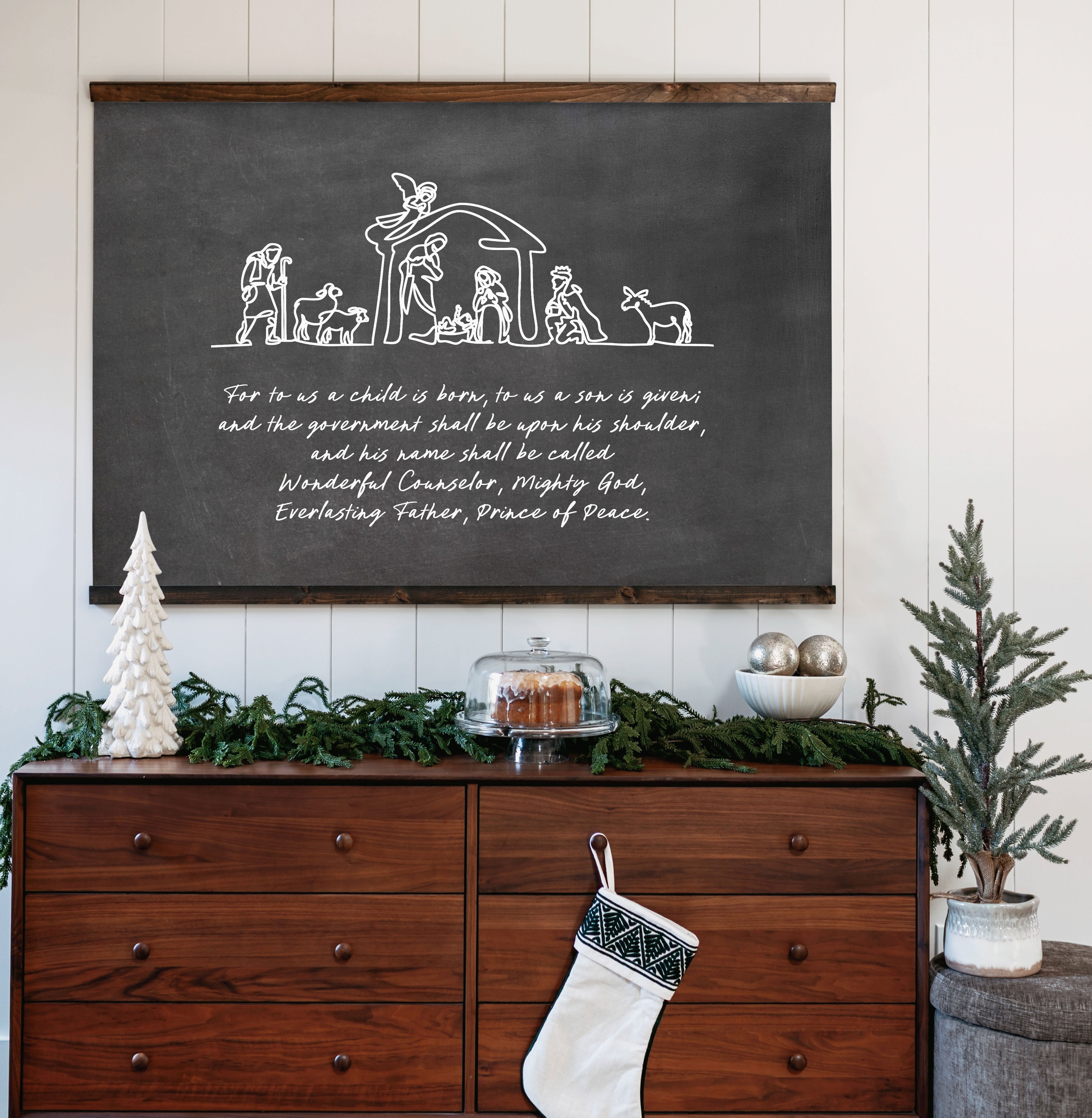 Unto Us A Child Is Born | Horizontal Tapestry | 724