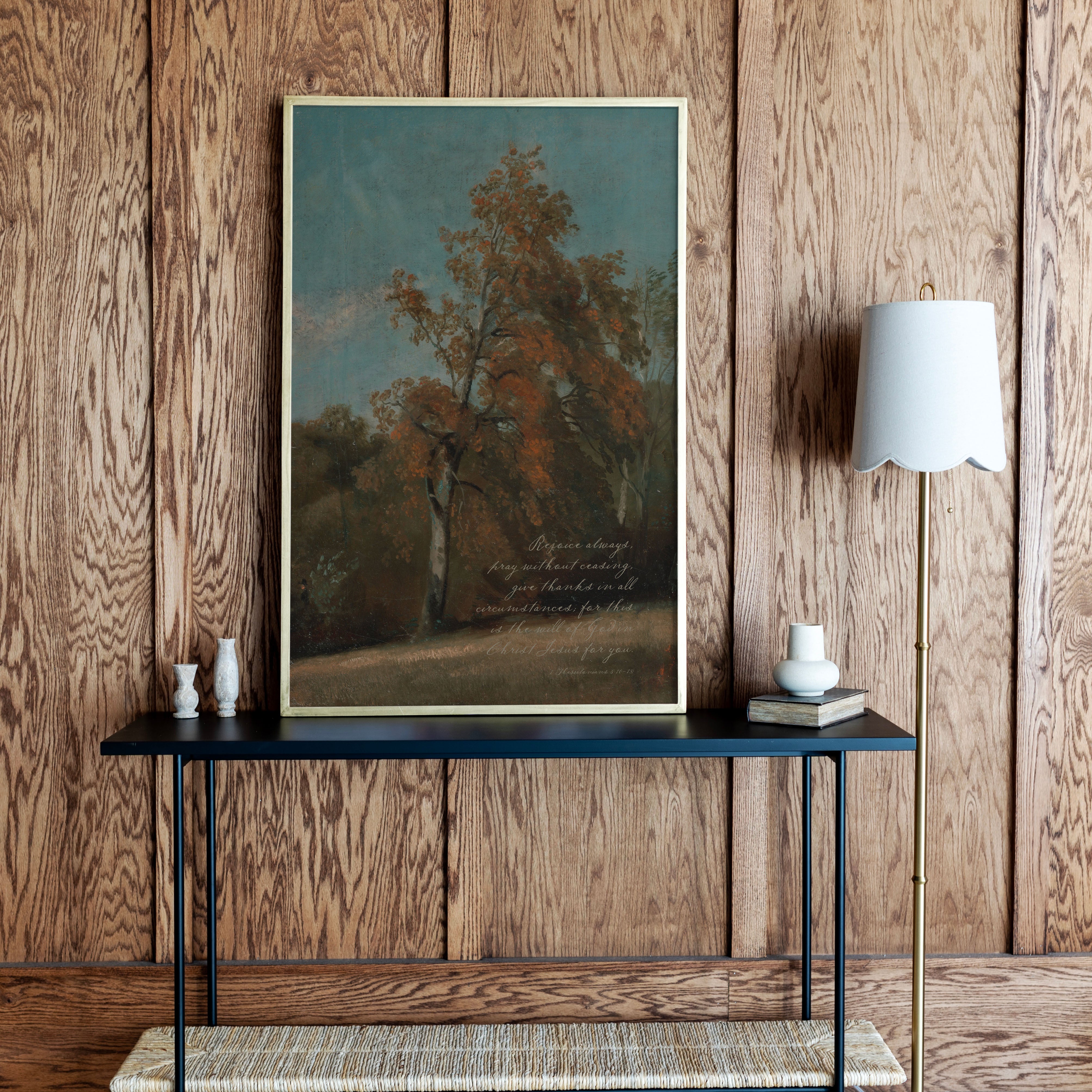 "Rejoice Always" Framed Canvas | Vertical | 727