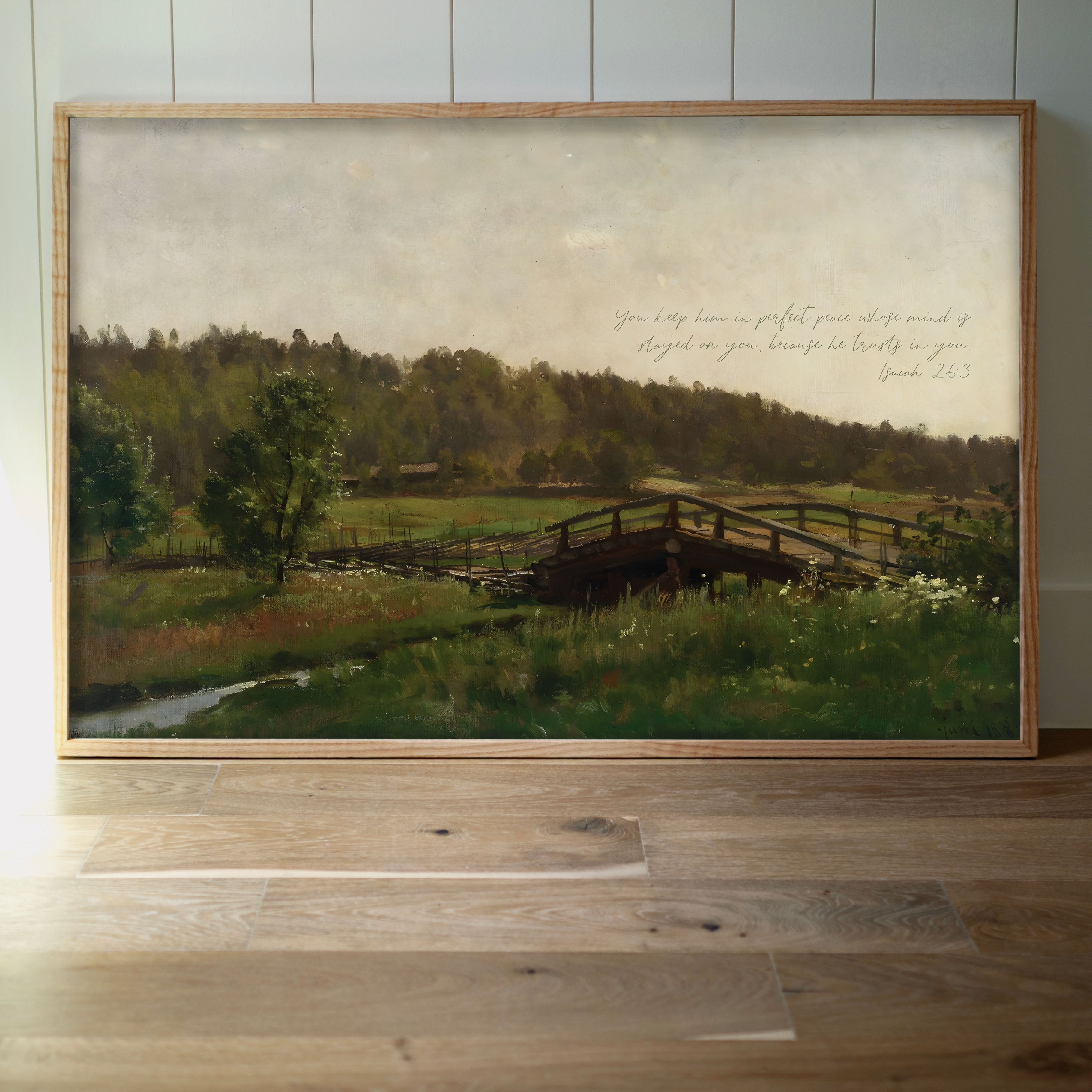 "Perfect Peace" Framed Canvas | Horizontal | 728