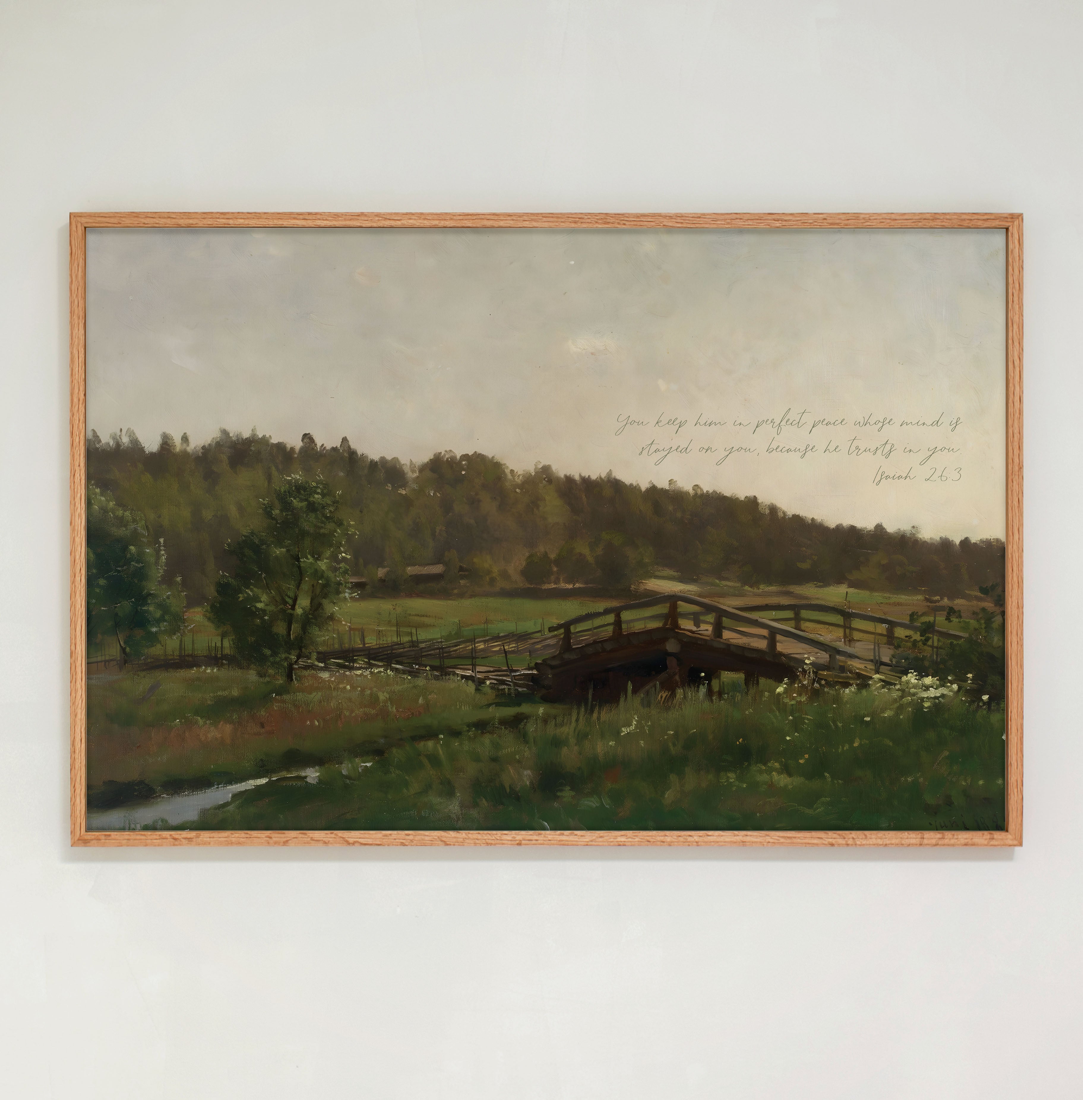 "Perfect Peace" Framed Canvas | Horizontal | 728