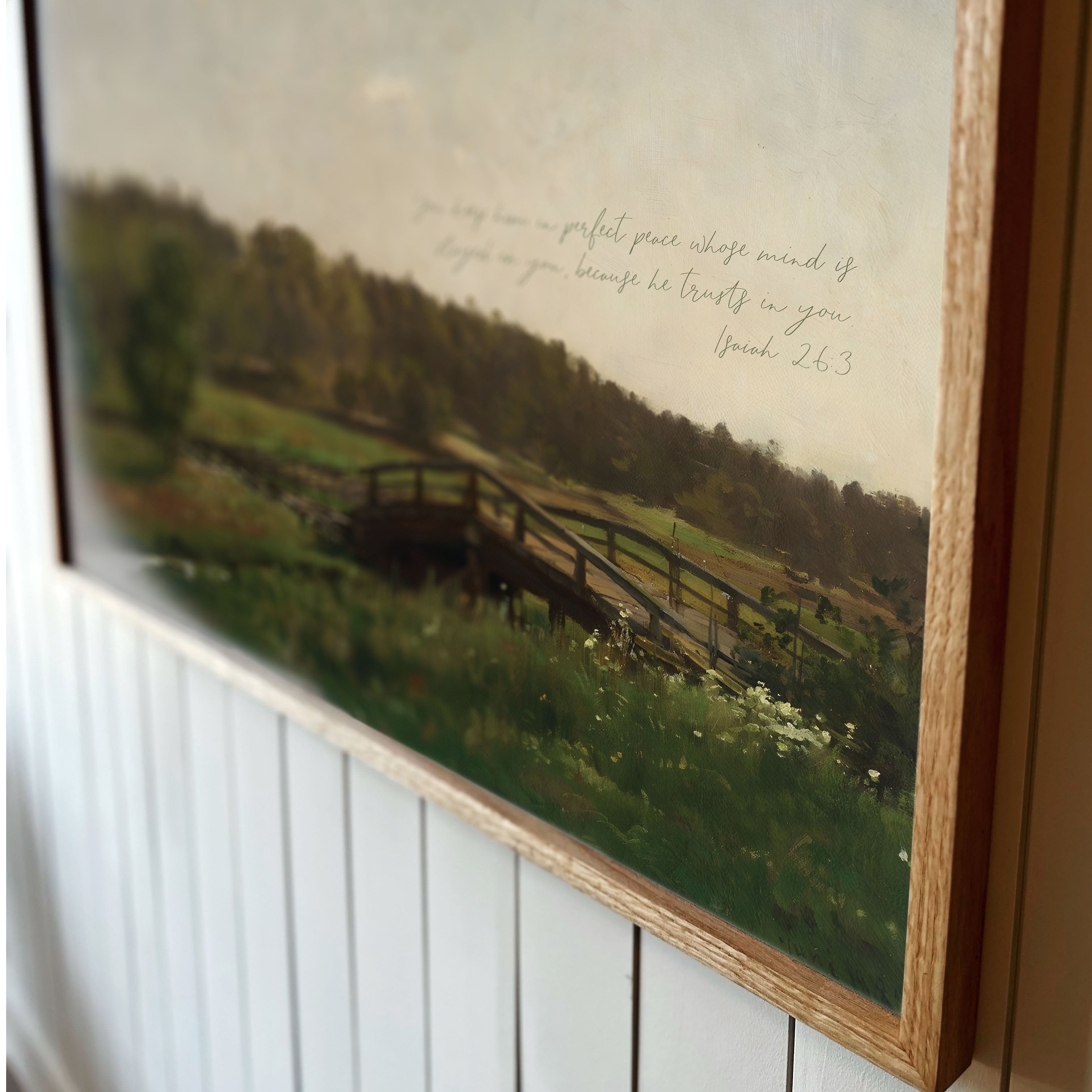 "Perfect Peace" Framed Canvas | Horizontal | 728