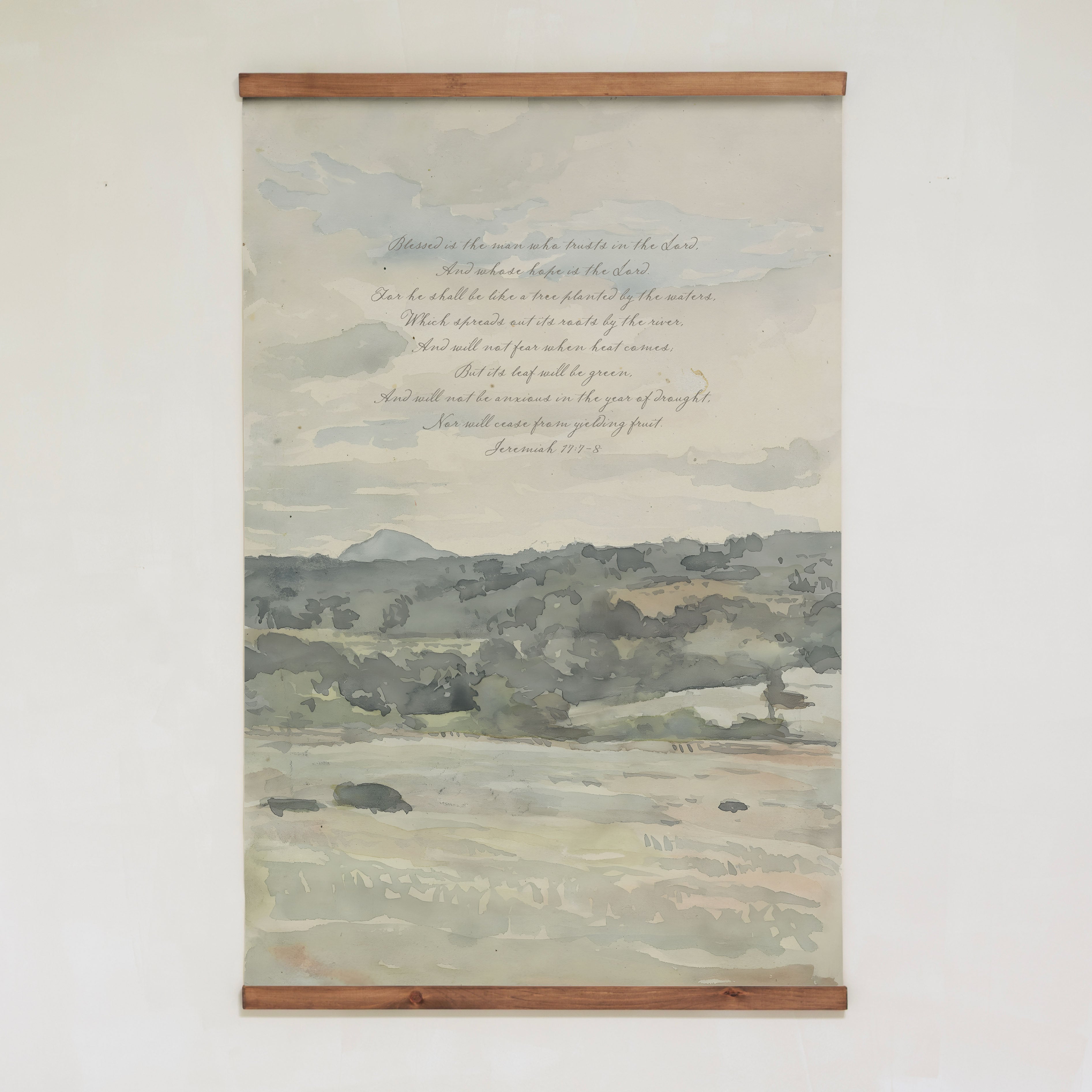 Blessed Is The Man Who Trusts In The LORD | Vertical Tapestry | 735