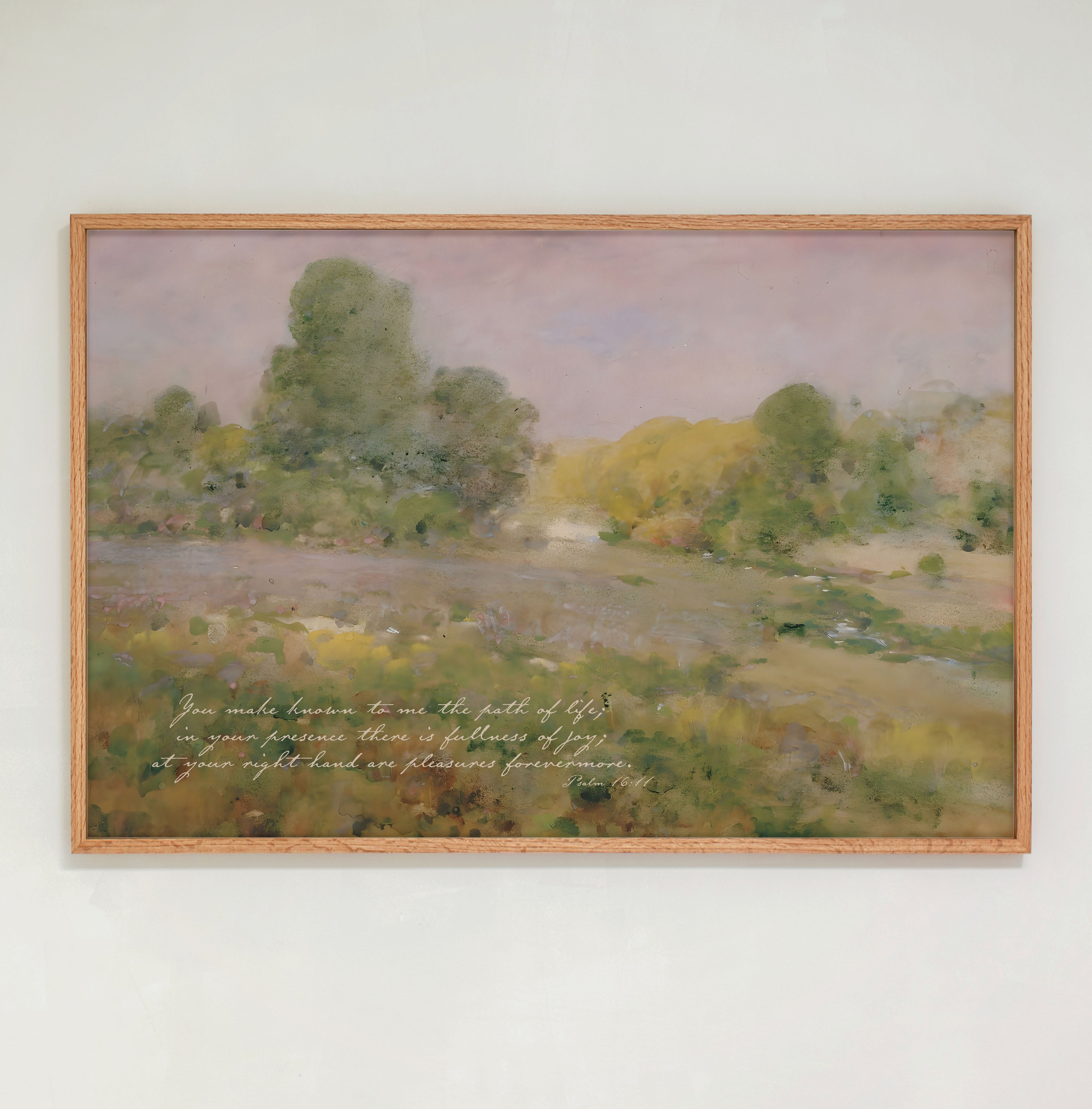 "Fullness Of Joy" Framed Canvas | Vertical | 754