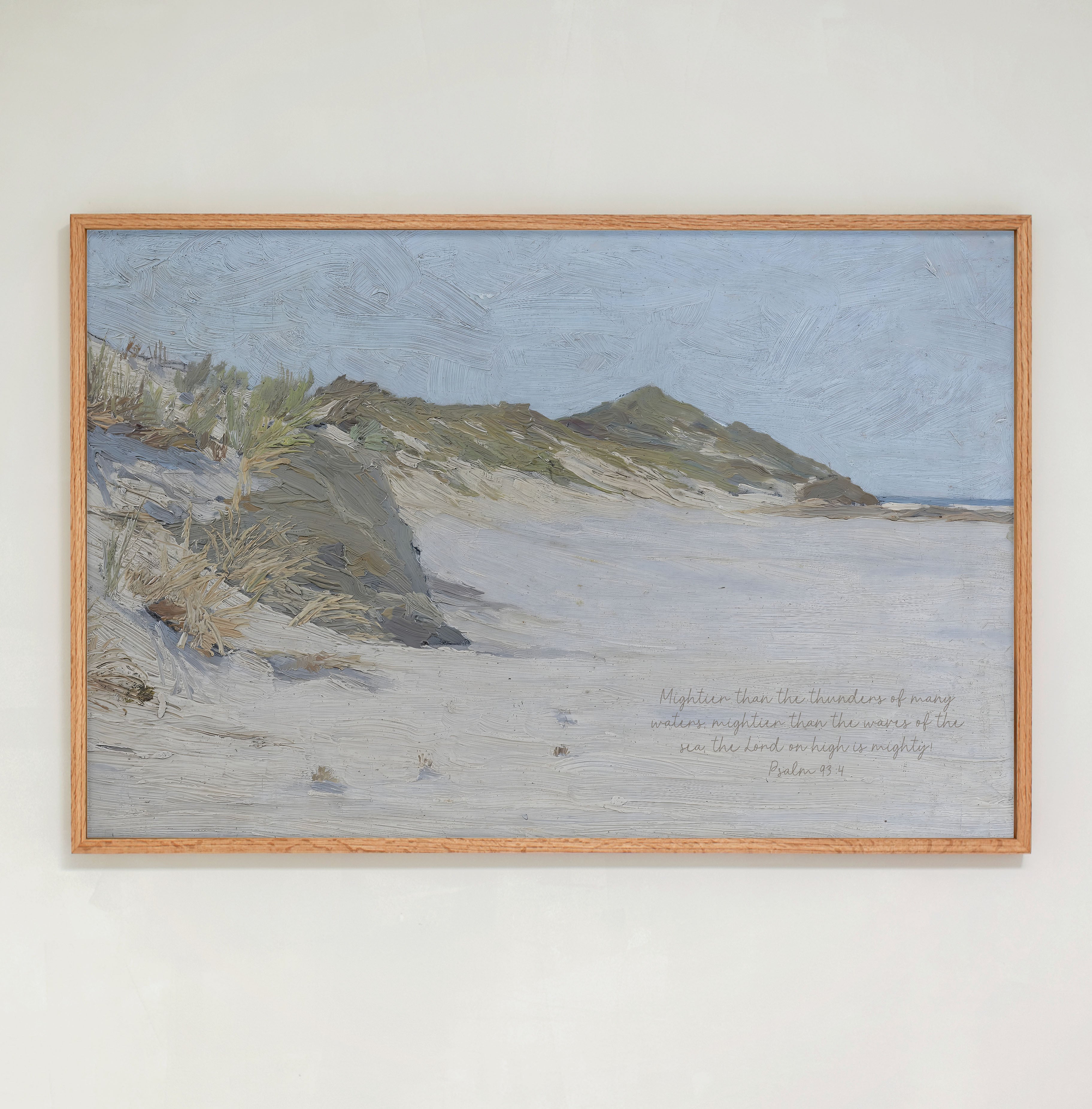"Mightier Than The Waves" Framed Canvas | Horizontal | 772