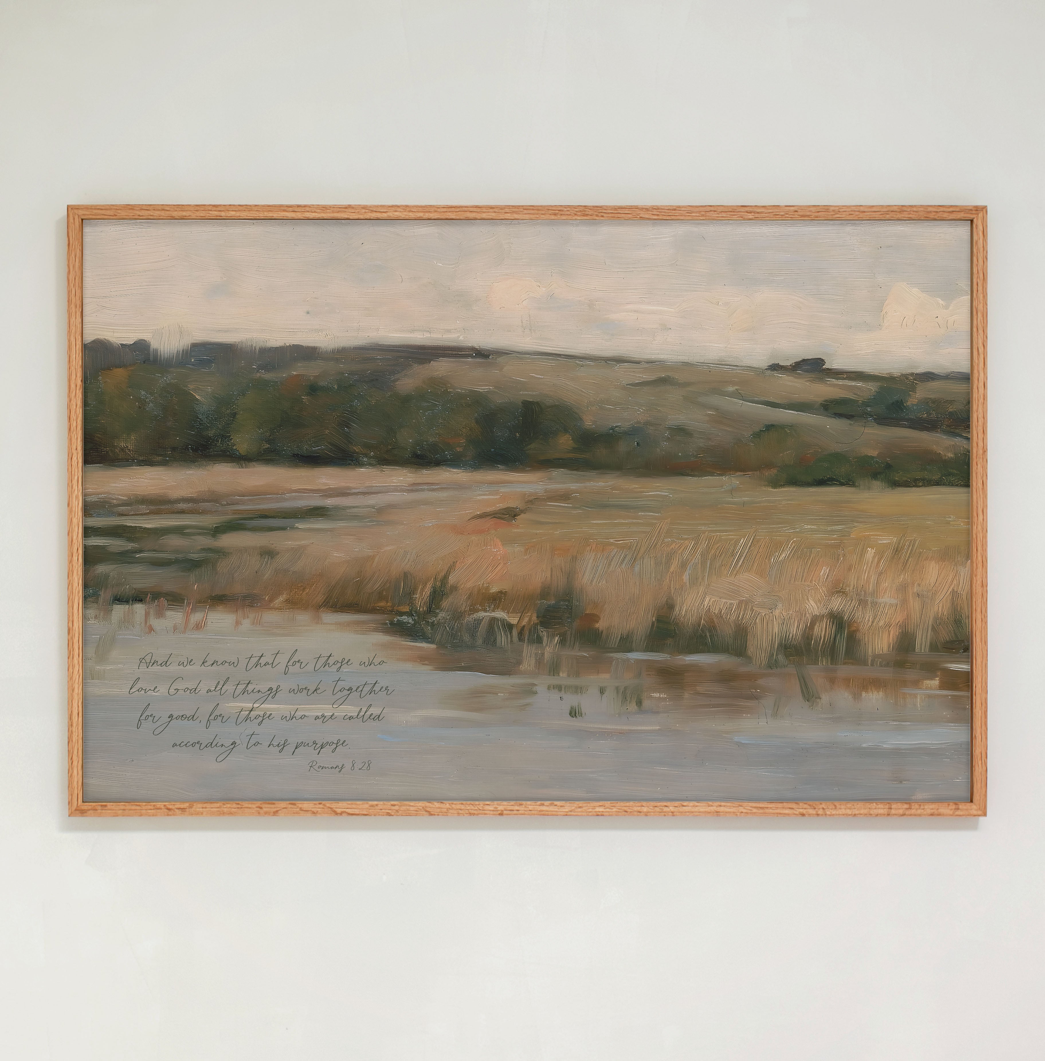 "All Things Work Together" Framed Canvas | Horizontal | 779