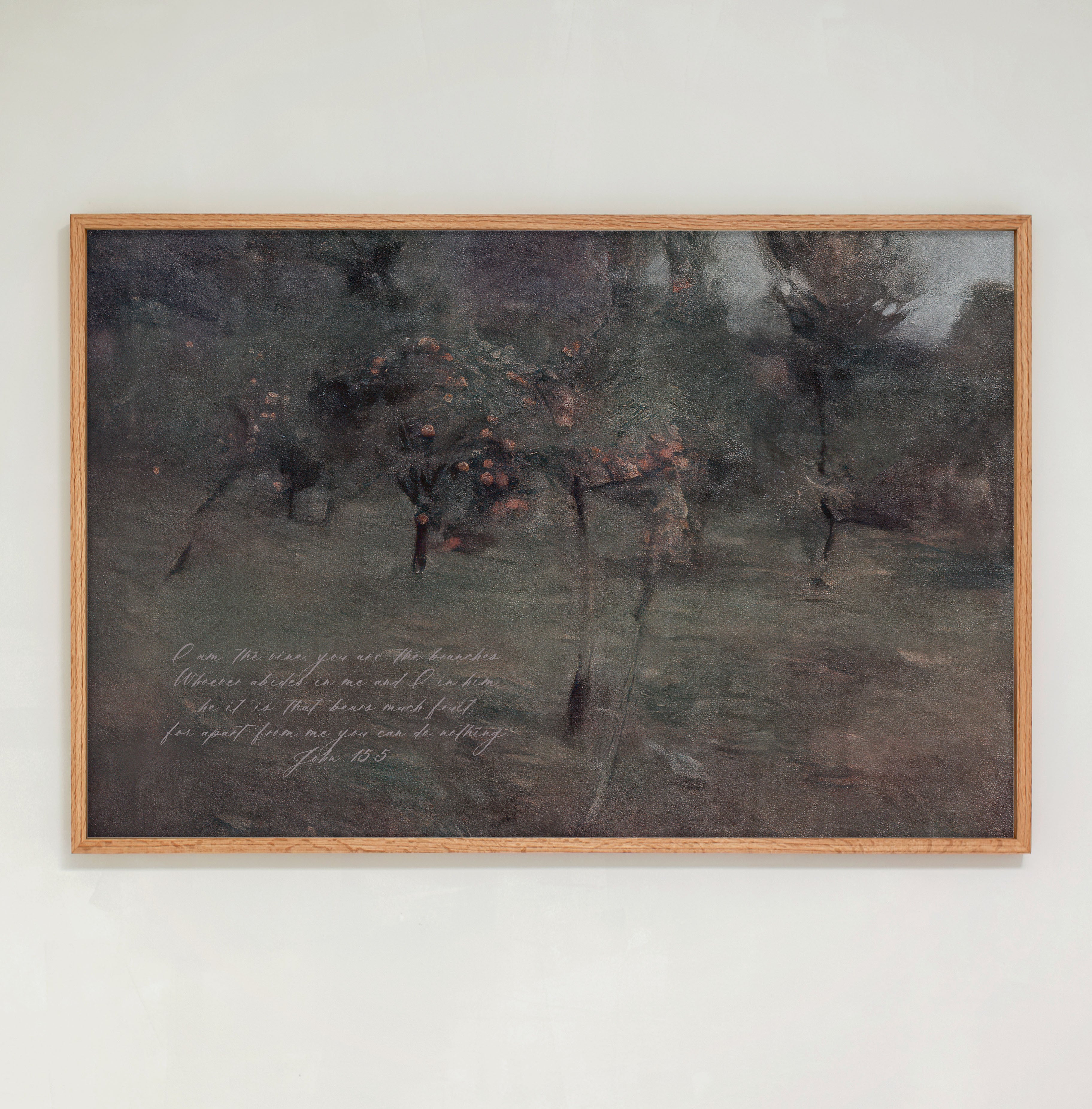 "I Am The Vine" Framed Canvas | Horizontal | 784
