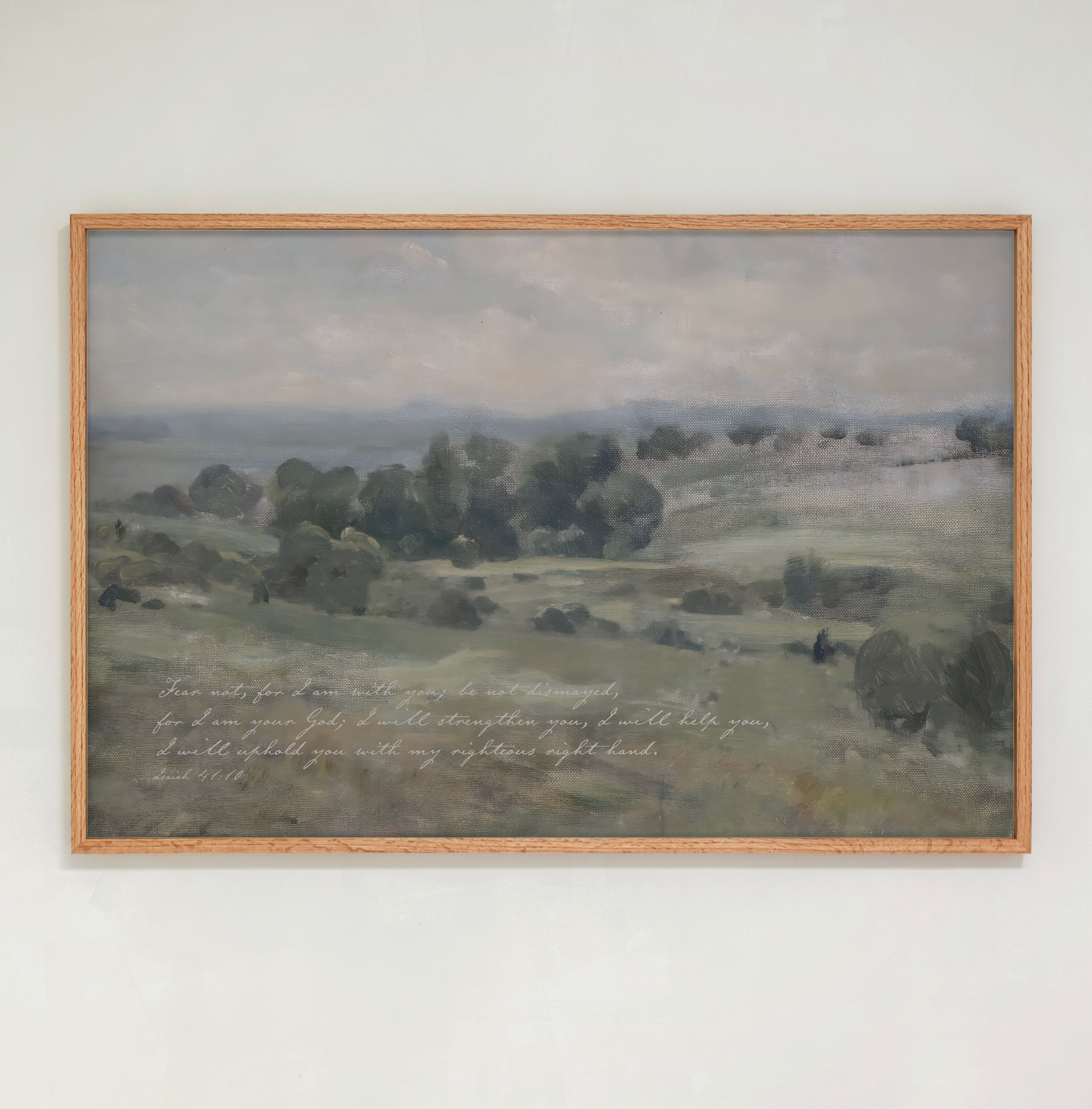 "Isaiah 41:10" Framed Canvas | Horizontal | 786