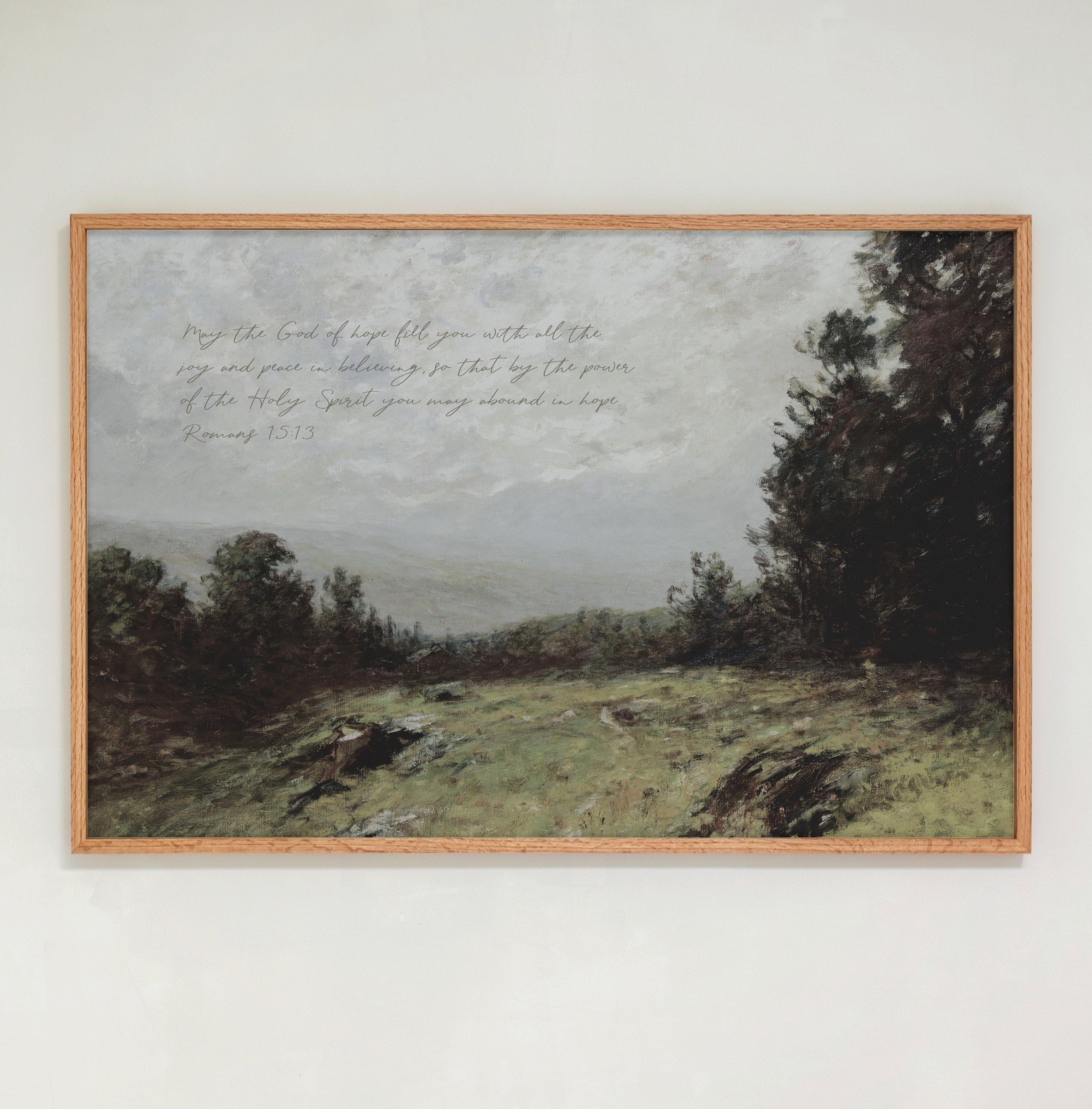 "The God of Peace" Framed Canvas | Horizontal | 787