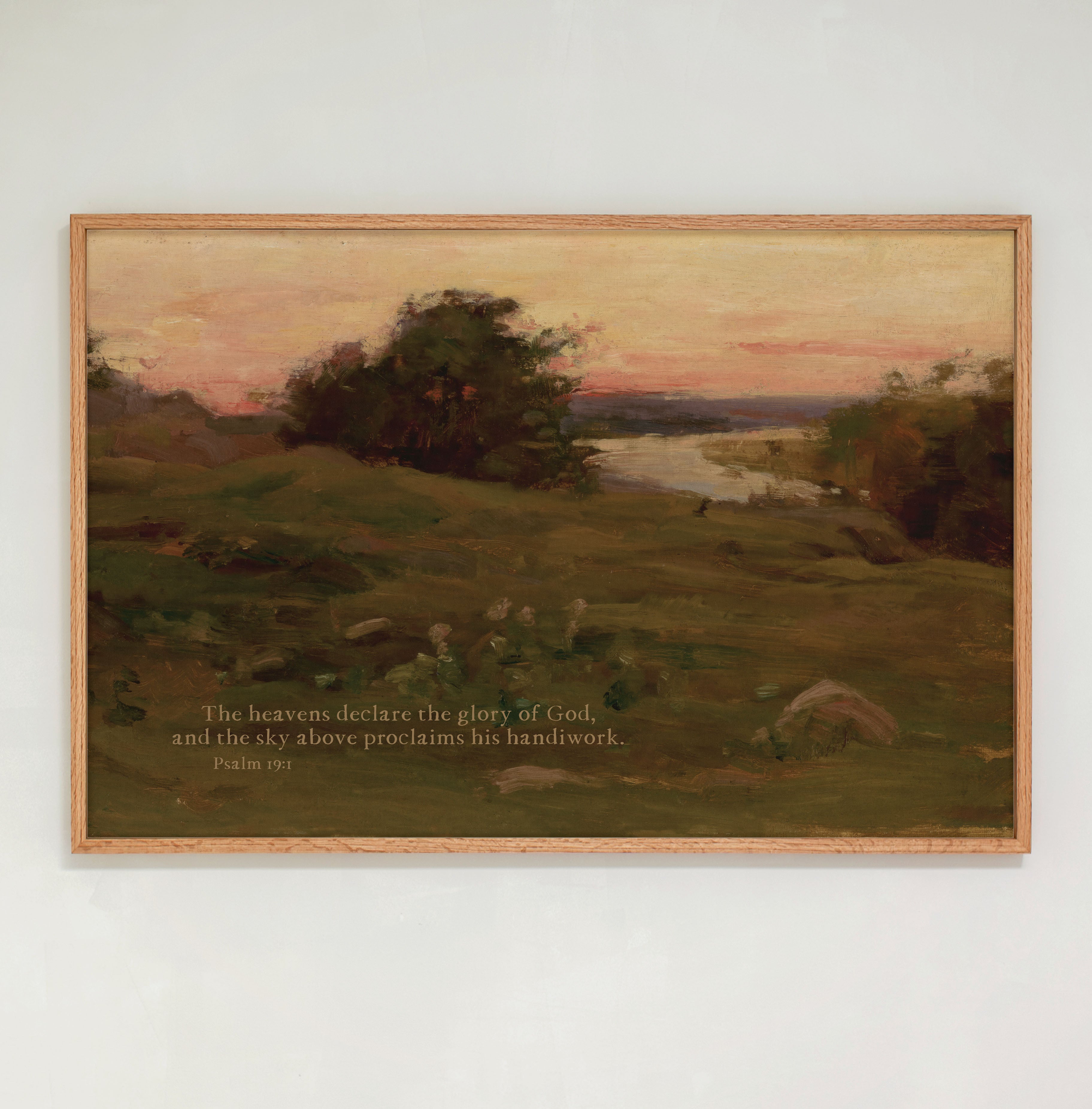 "The Heavens Declare" Framed Canvas | Horizontal | 805