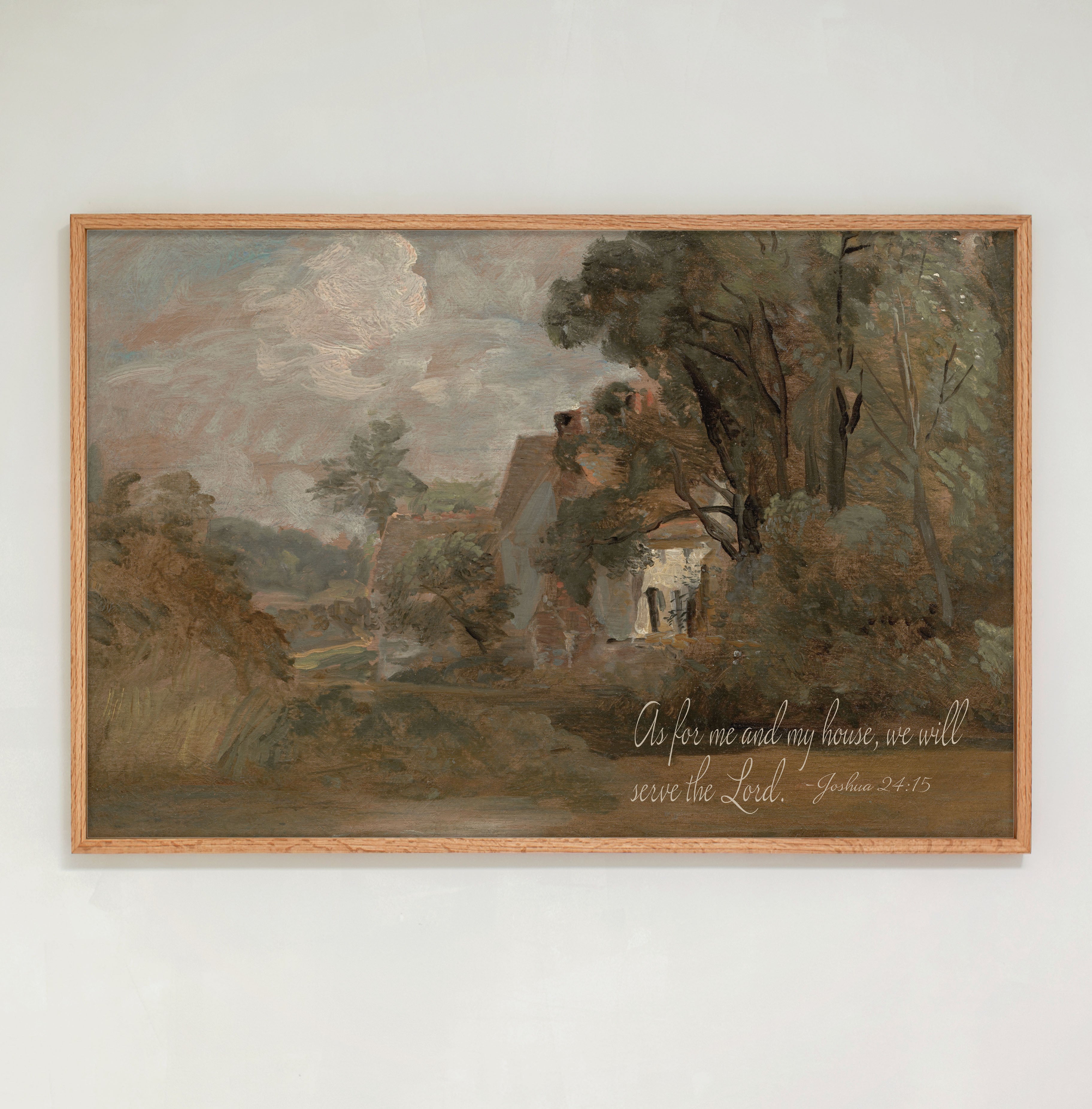 "As For Me" Framed Canvas | Horizontal | 829