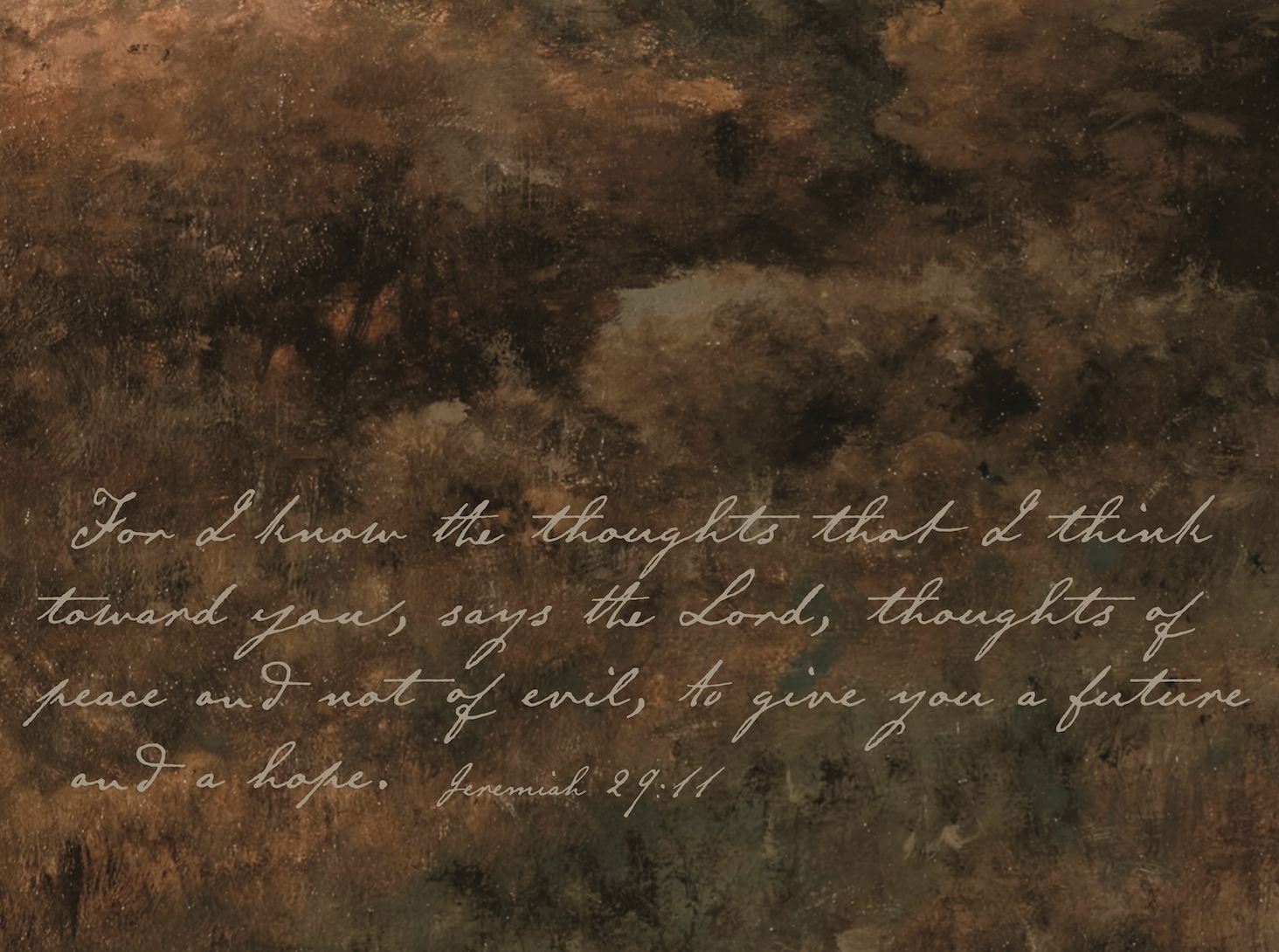 "For I Know" Framed Canvas | Horizontal | 716