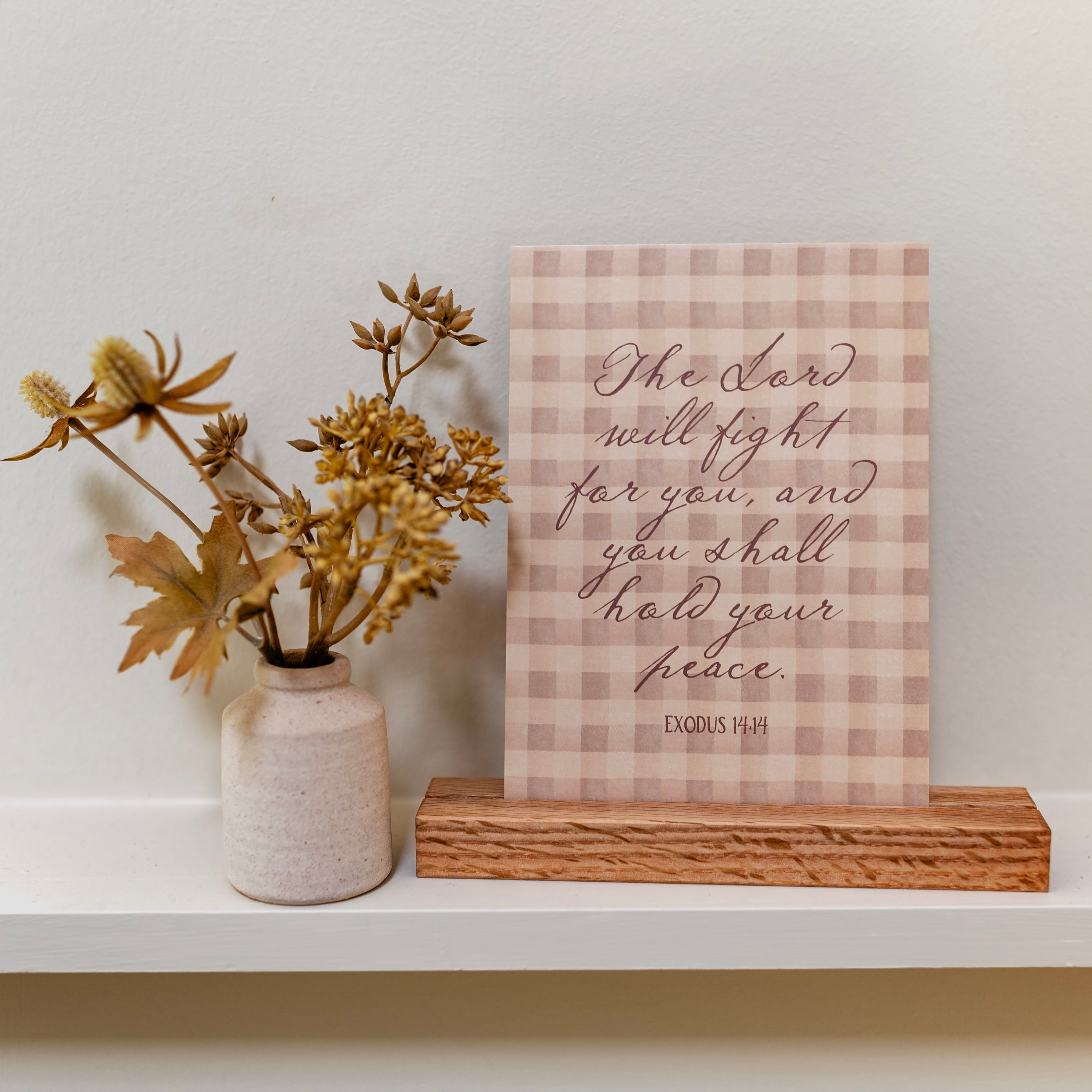 Be Still Scripture Cards with Stand