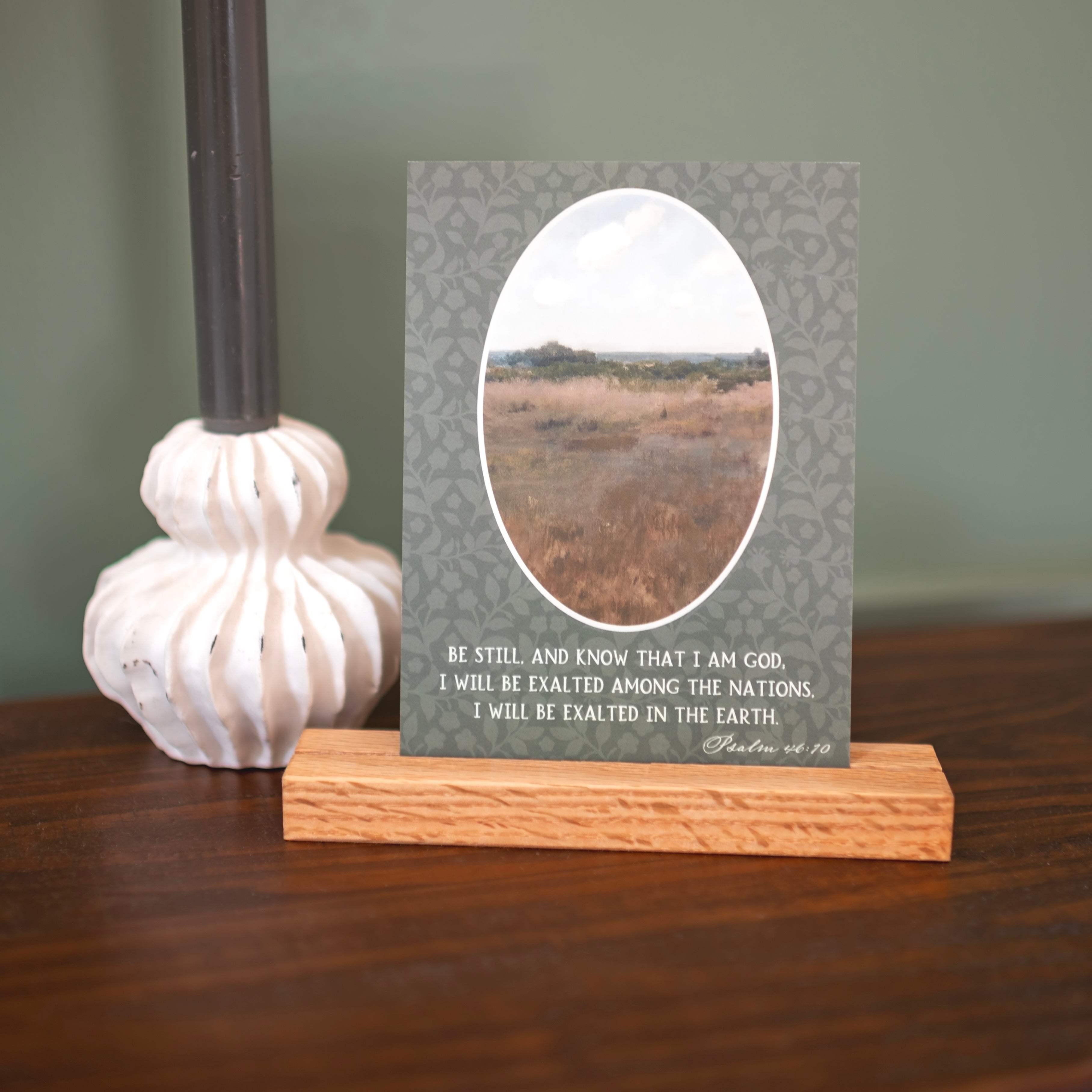 Be Still Scripture Cards with Stand