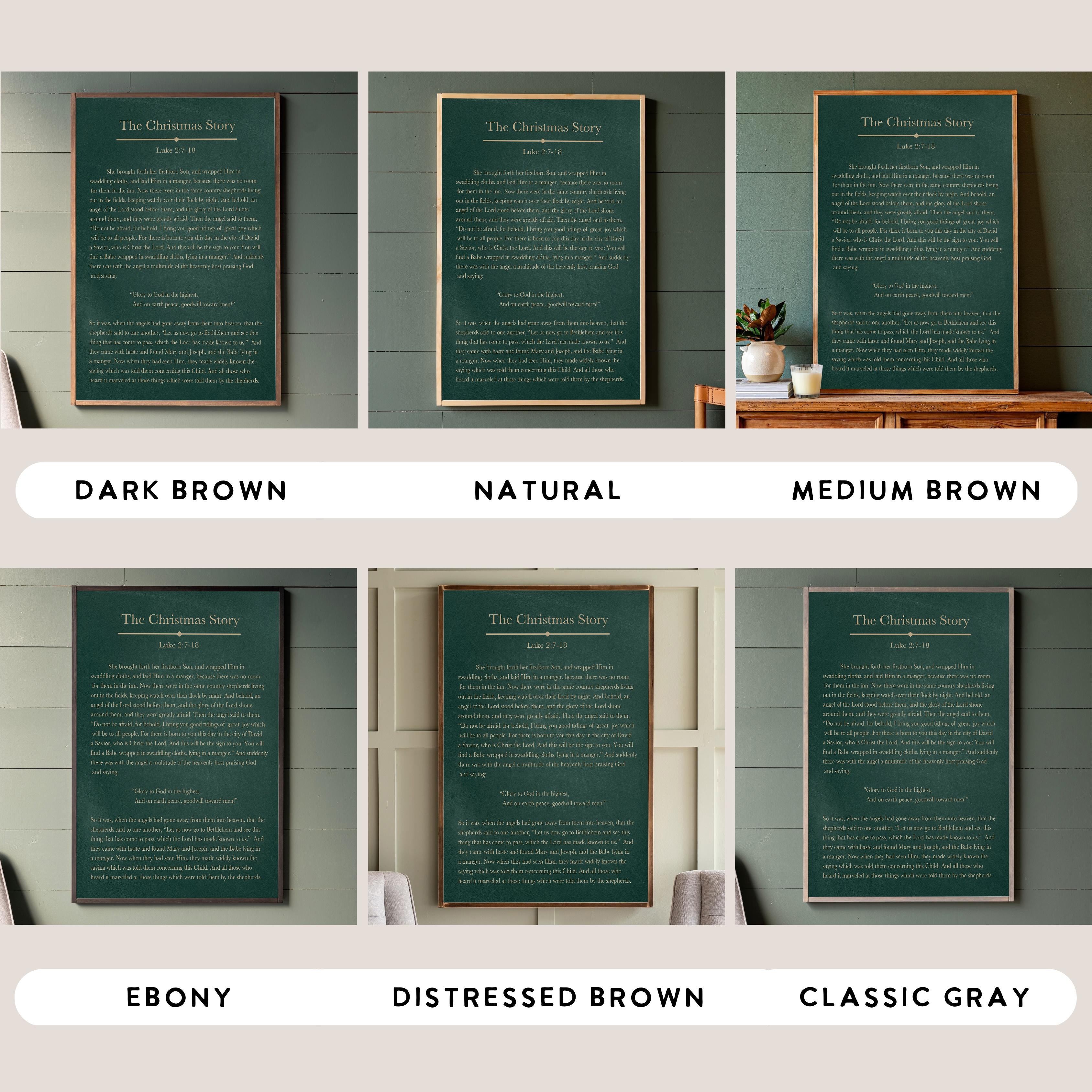 The Christmas Story | Framed Wooden Art | 639