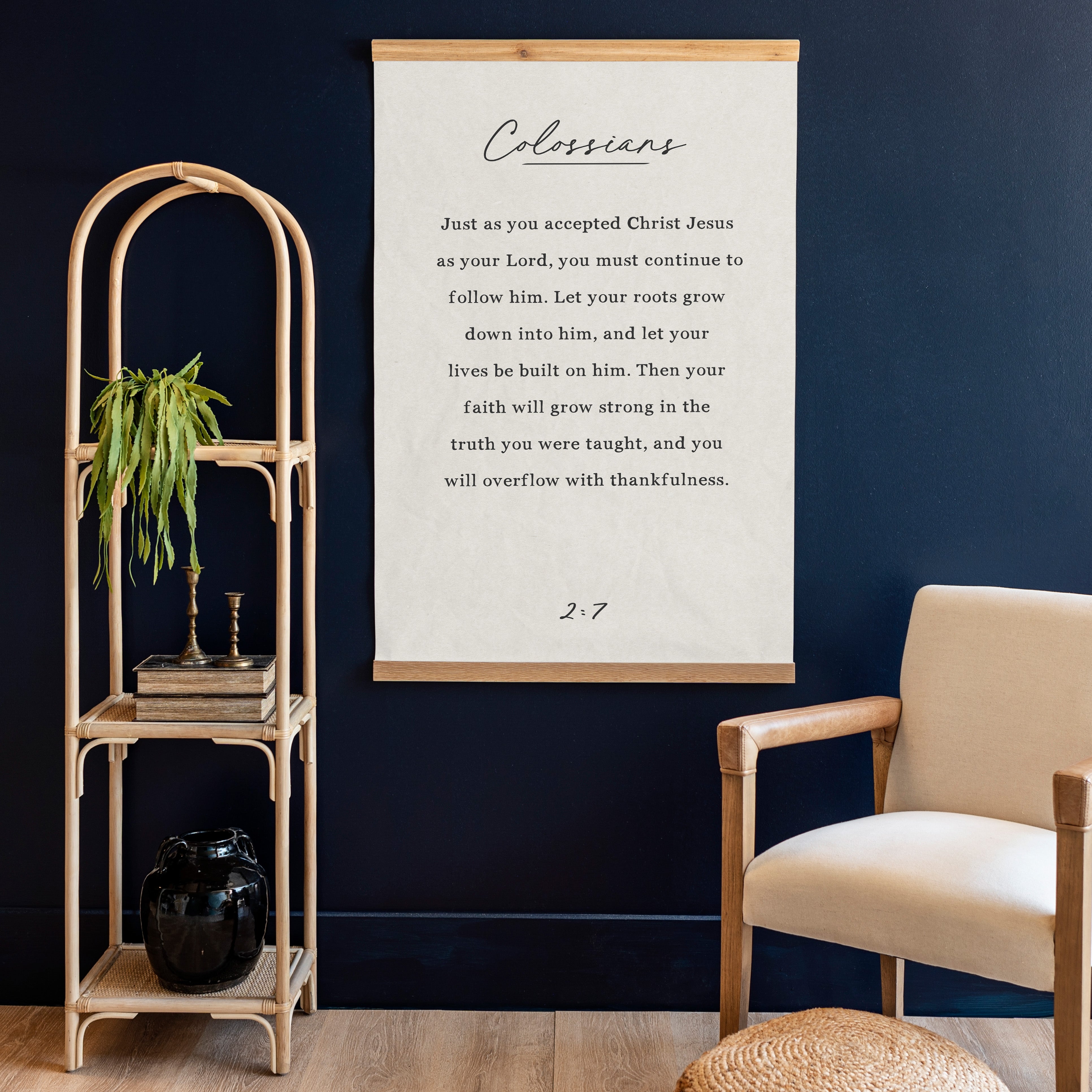 Colossians 2:6-7 | Vertical Tapestry | 199