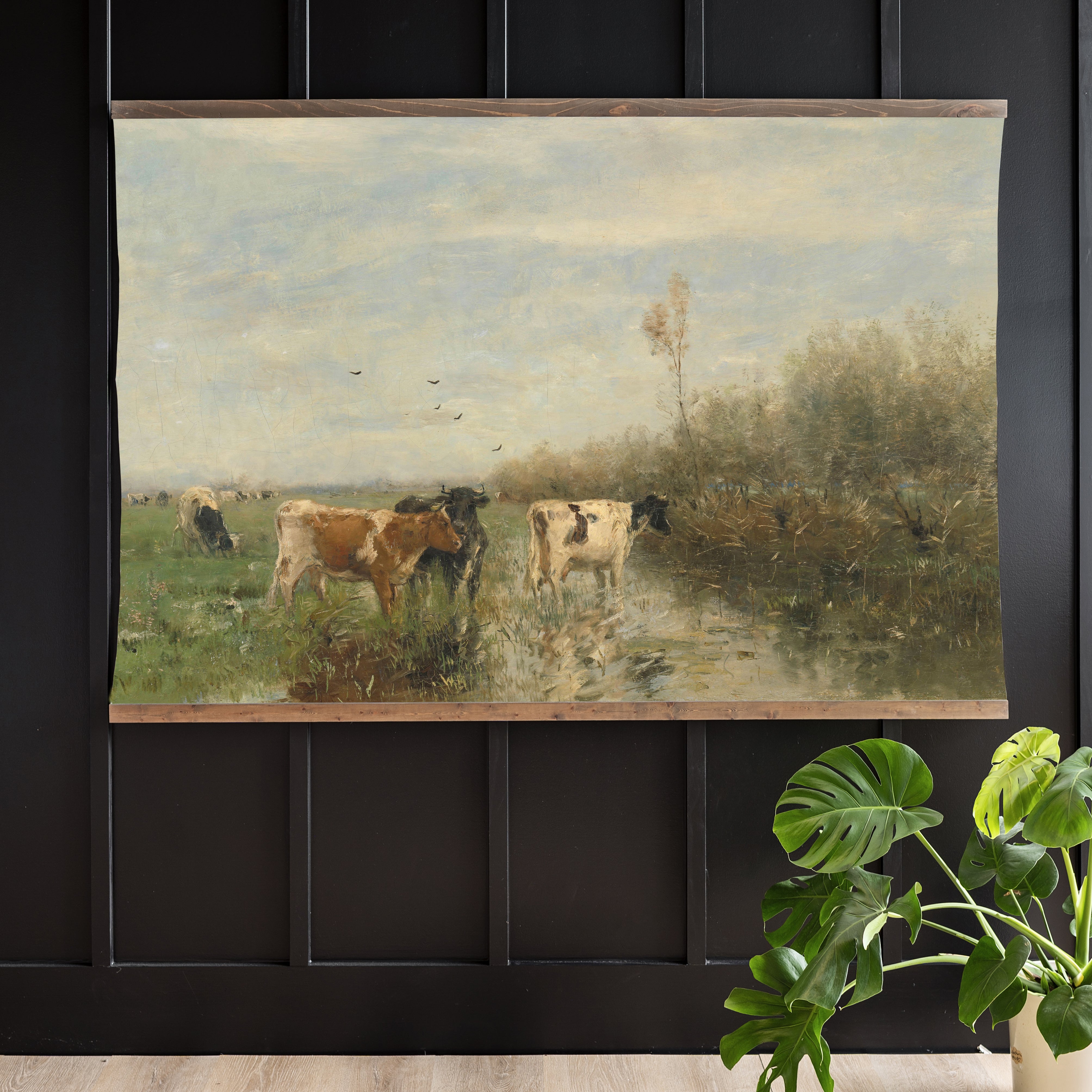 Cows Crossing | Horizontal Tapestry | 180