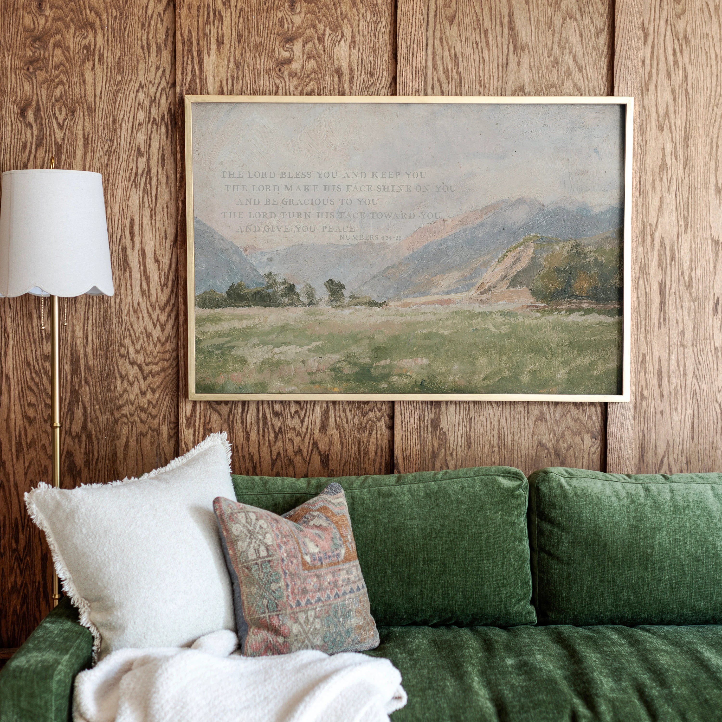"The Lord Bless You and Keep You" Framed Canvas | Horizontal | 570