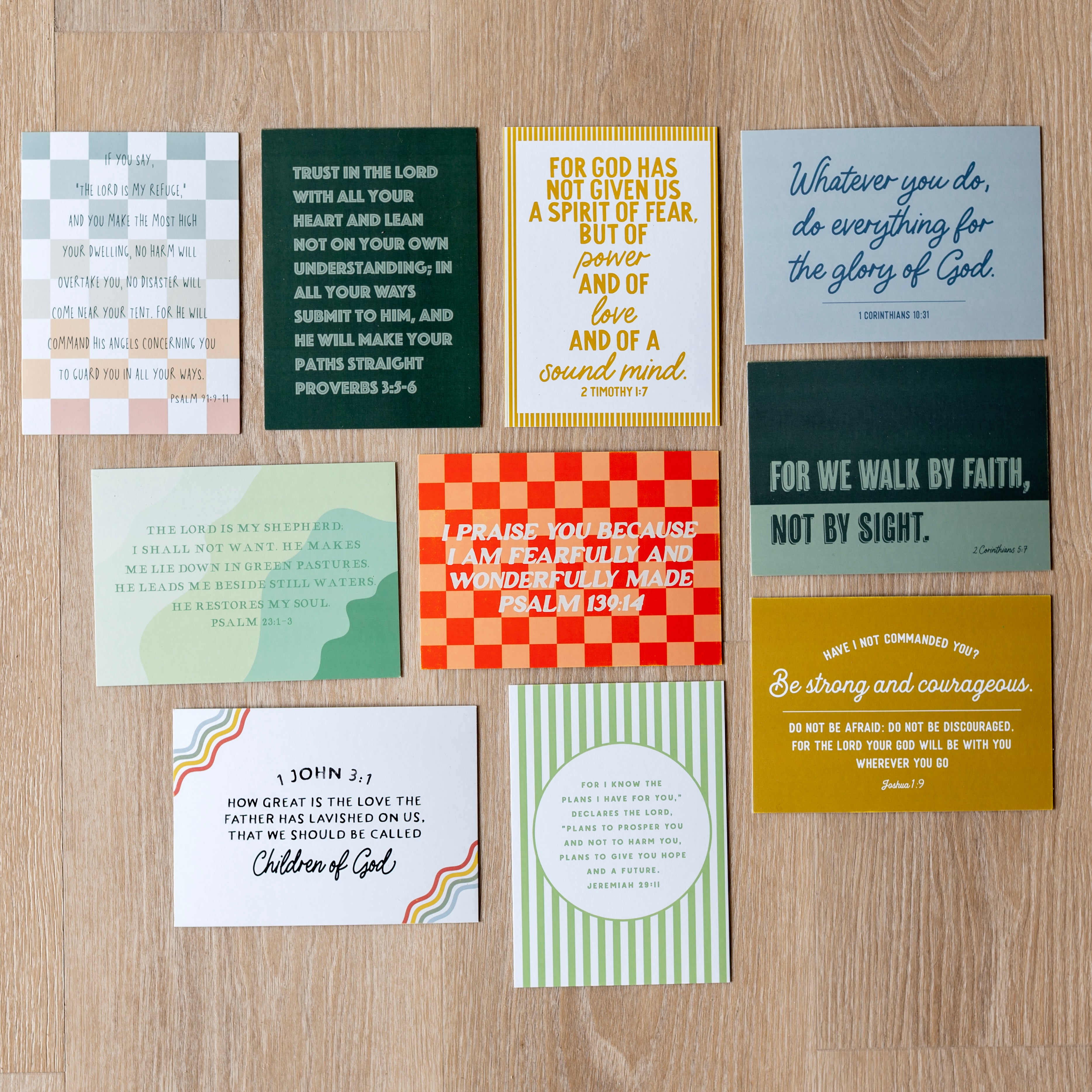 Kids Scripture Cards with Stand