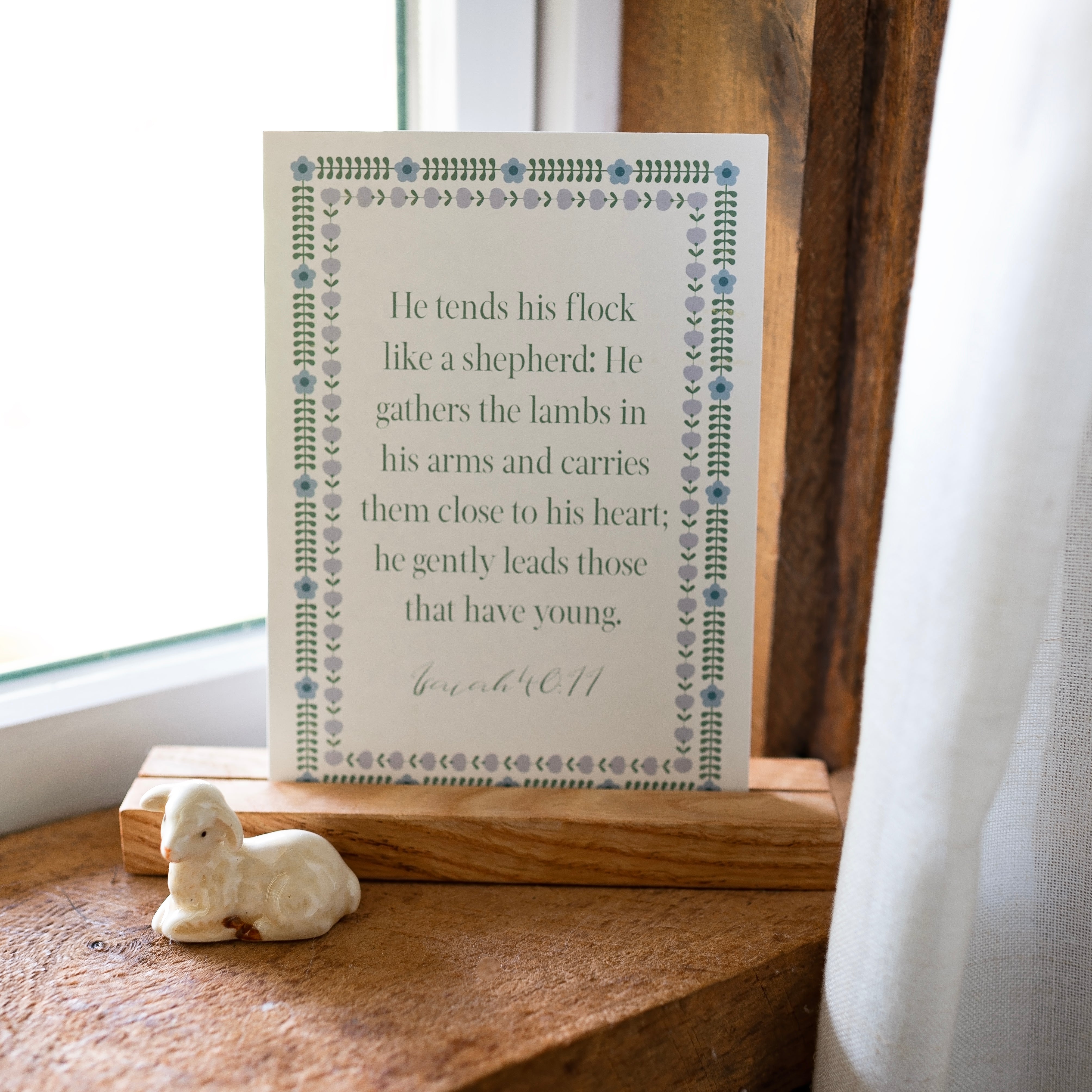 Held Scripture Cards with Stand