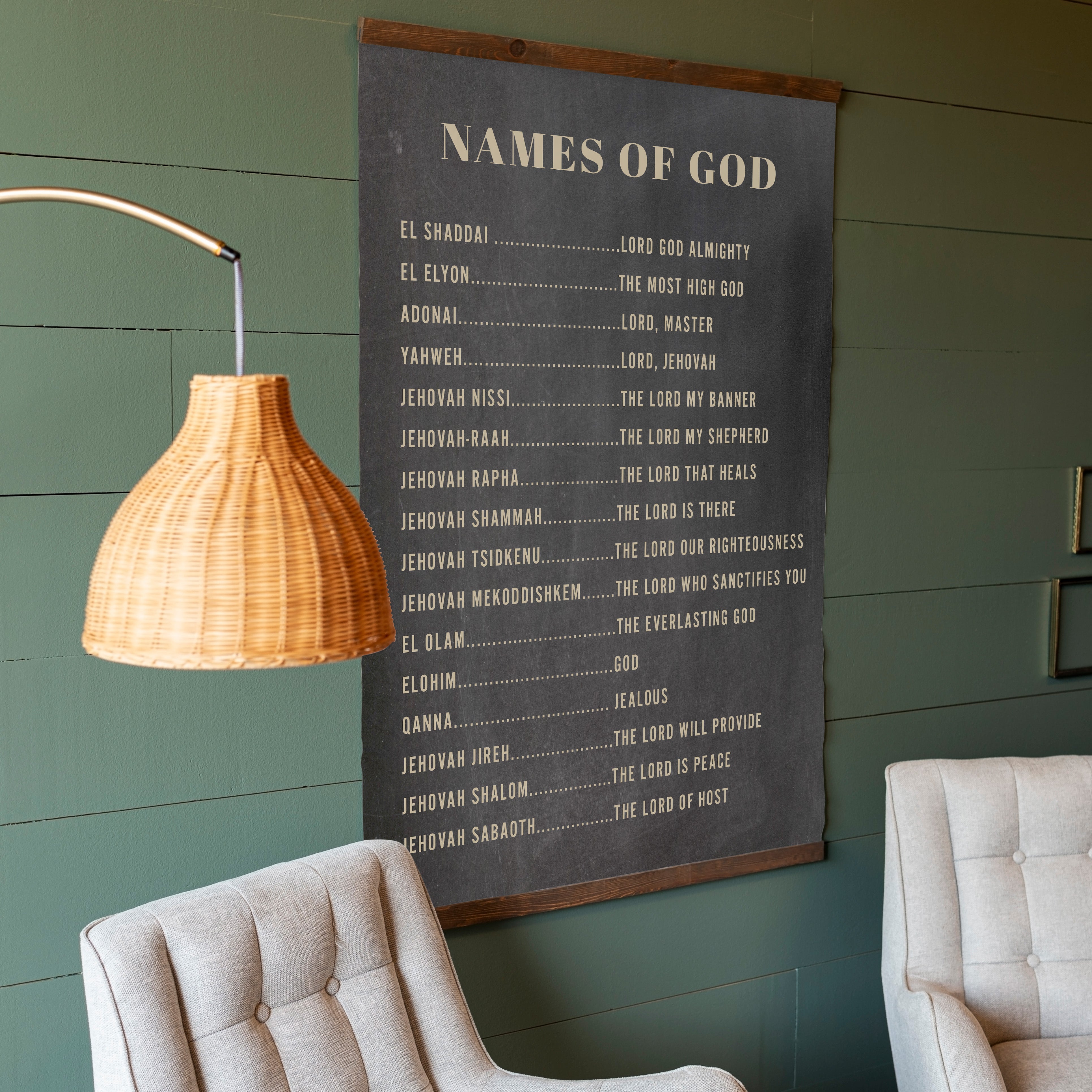 Names Of God | Vertical Tapestry | 190