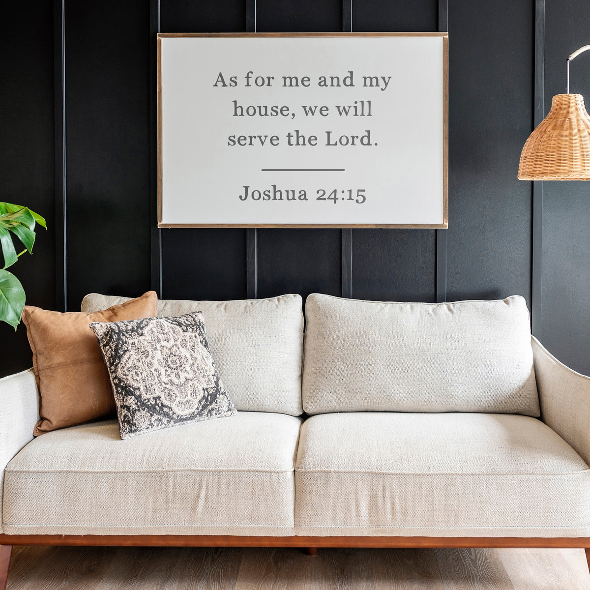 As For Me And My House Christian Wall Art | Rooted + Grounded