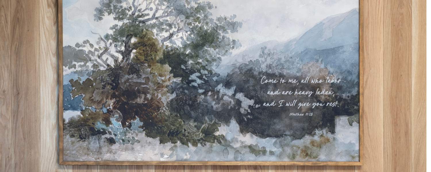 Premium Framed Canvas - Scripture Art