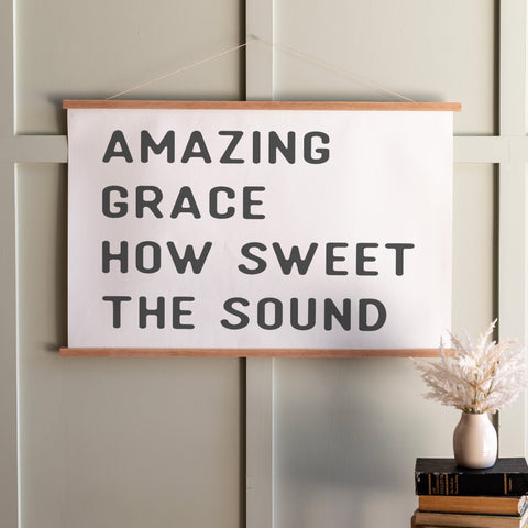 Amazing Grace Hanging Canvas | 075