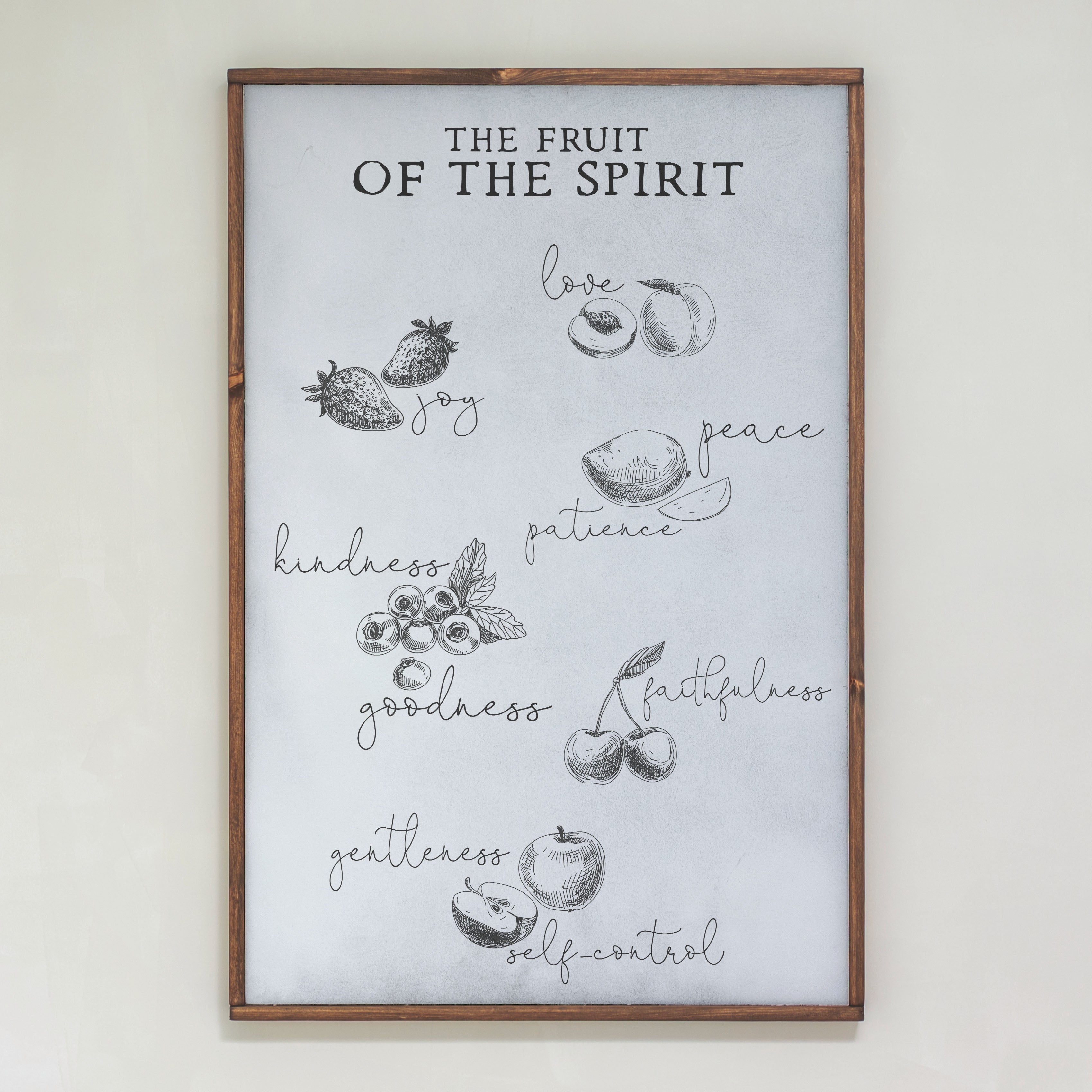 Fruit Of The Spirit | Framed Wood Art | 132
