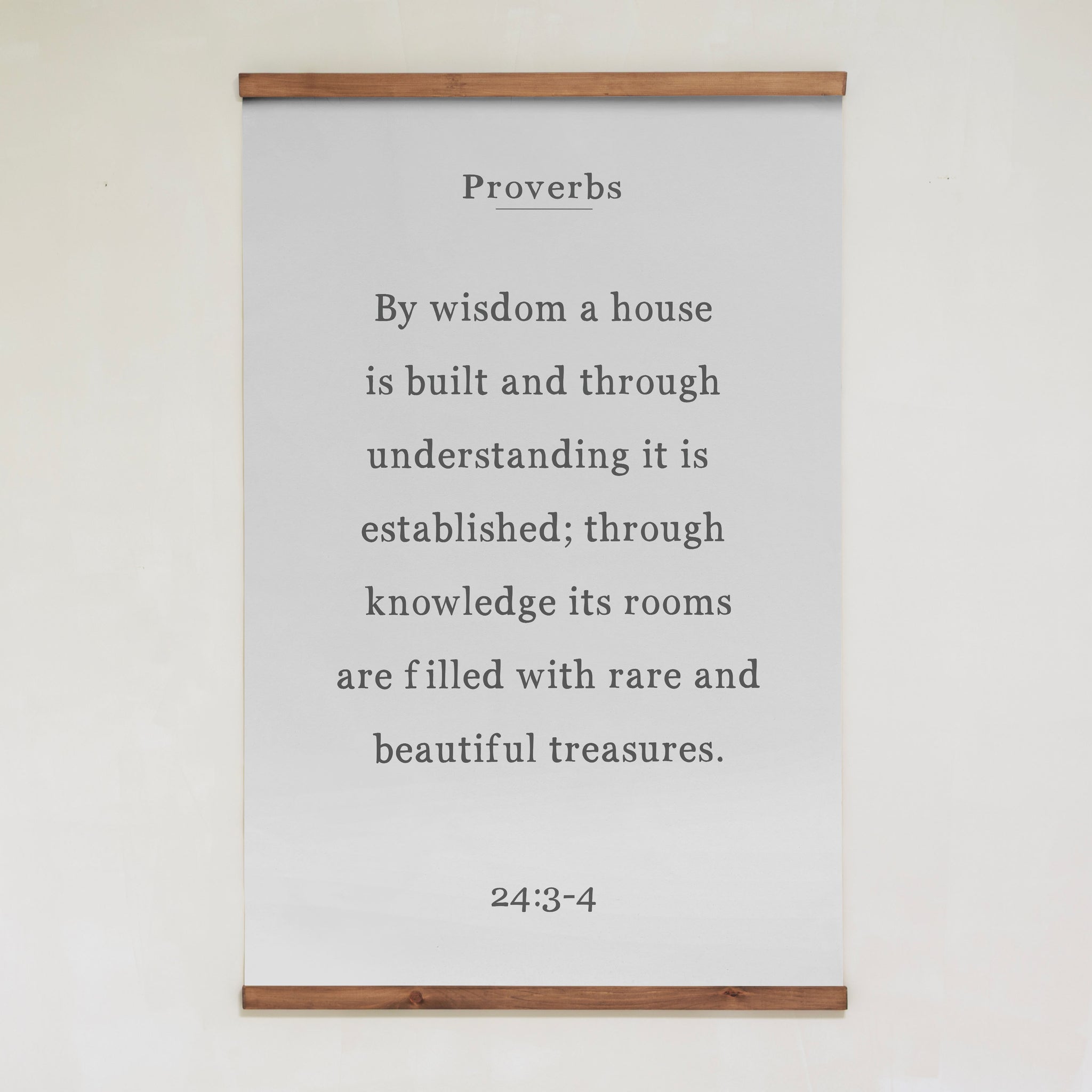 By Wisdom A House Is Built | Vertical Tapestry | 138