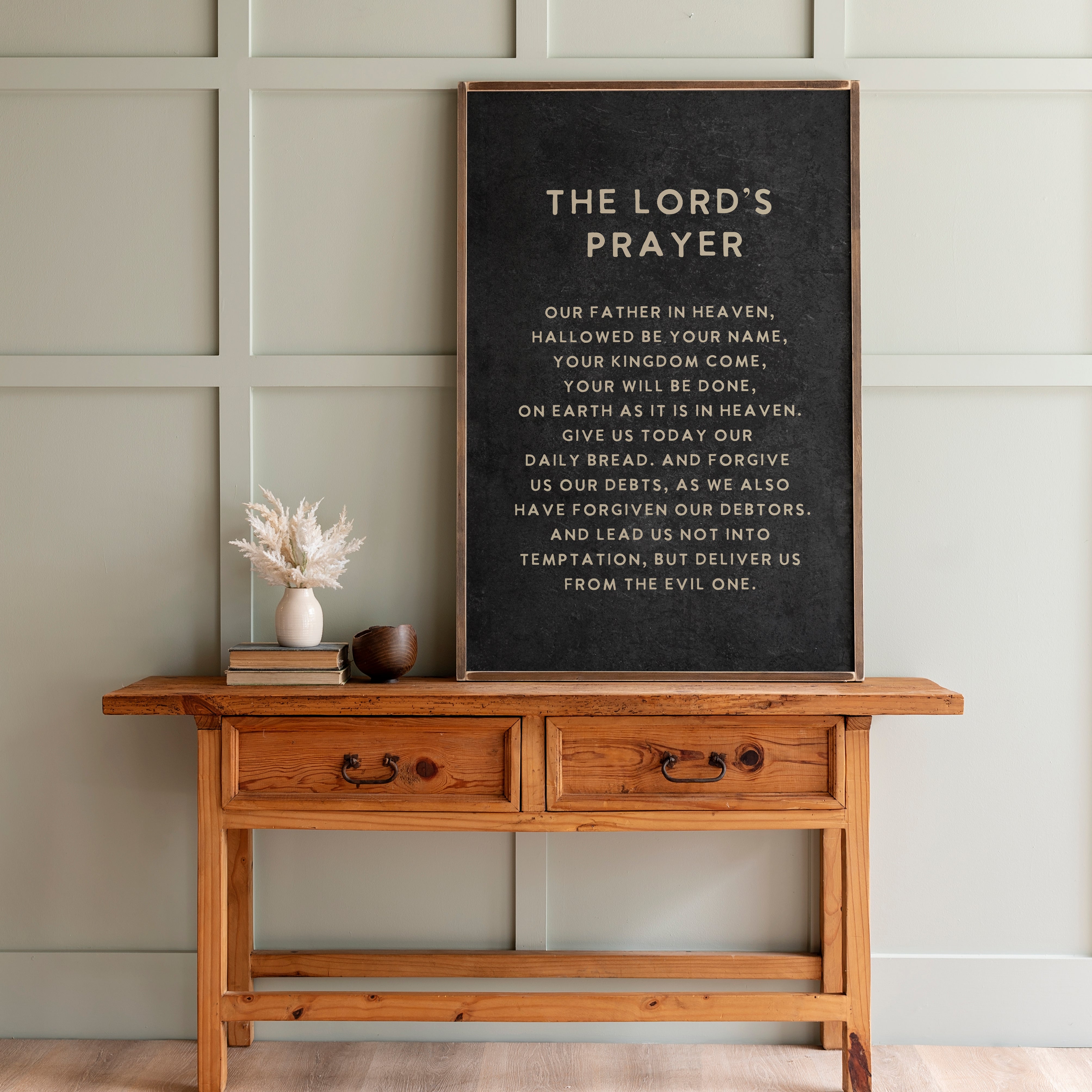 The Lord's Prayer | Framed Wooden Art | 152