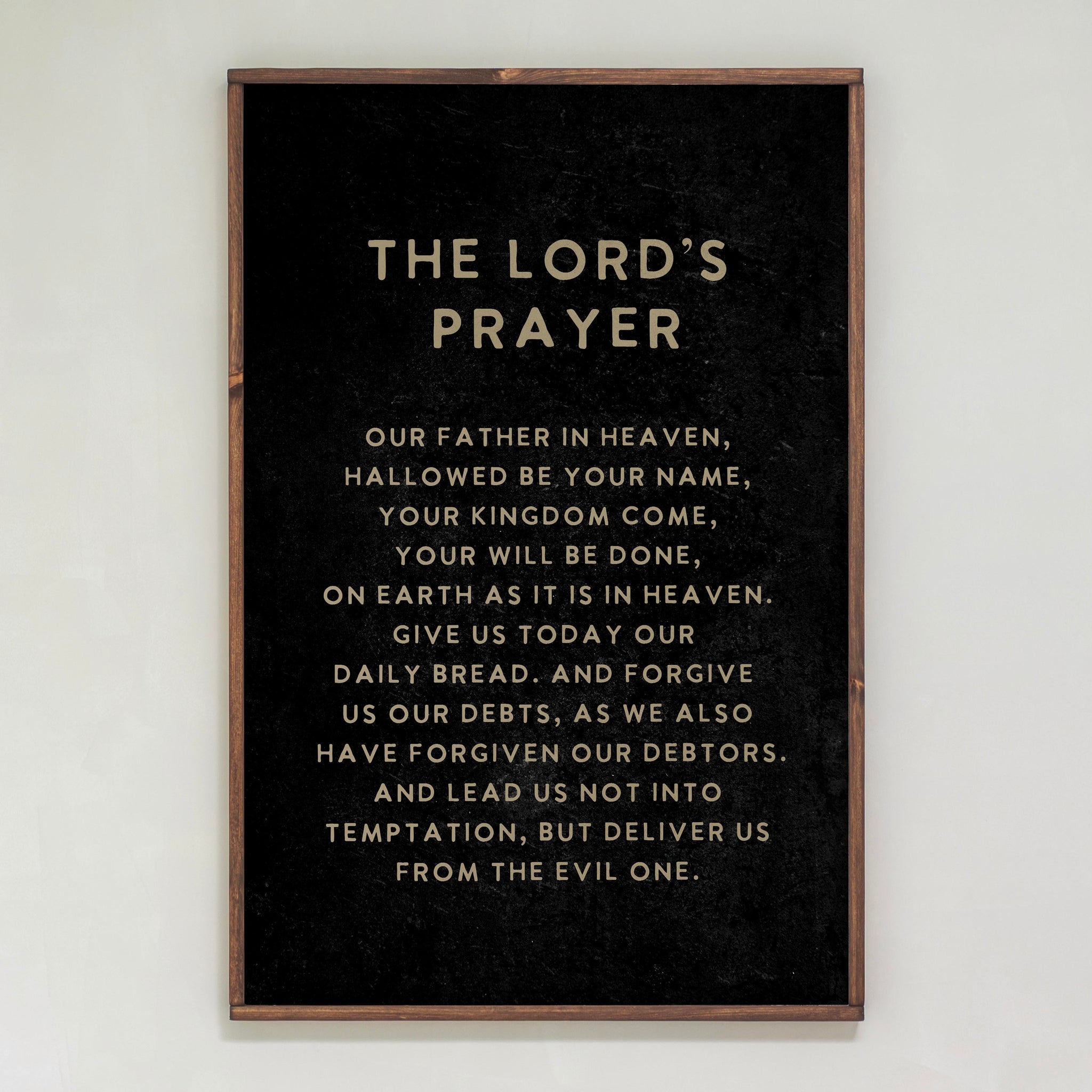 The Lord's Prayer | Framed Wooden Art