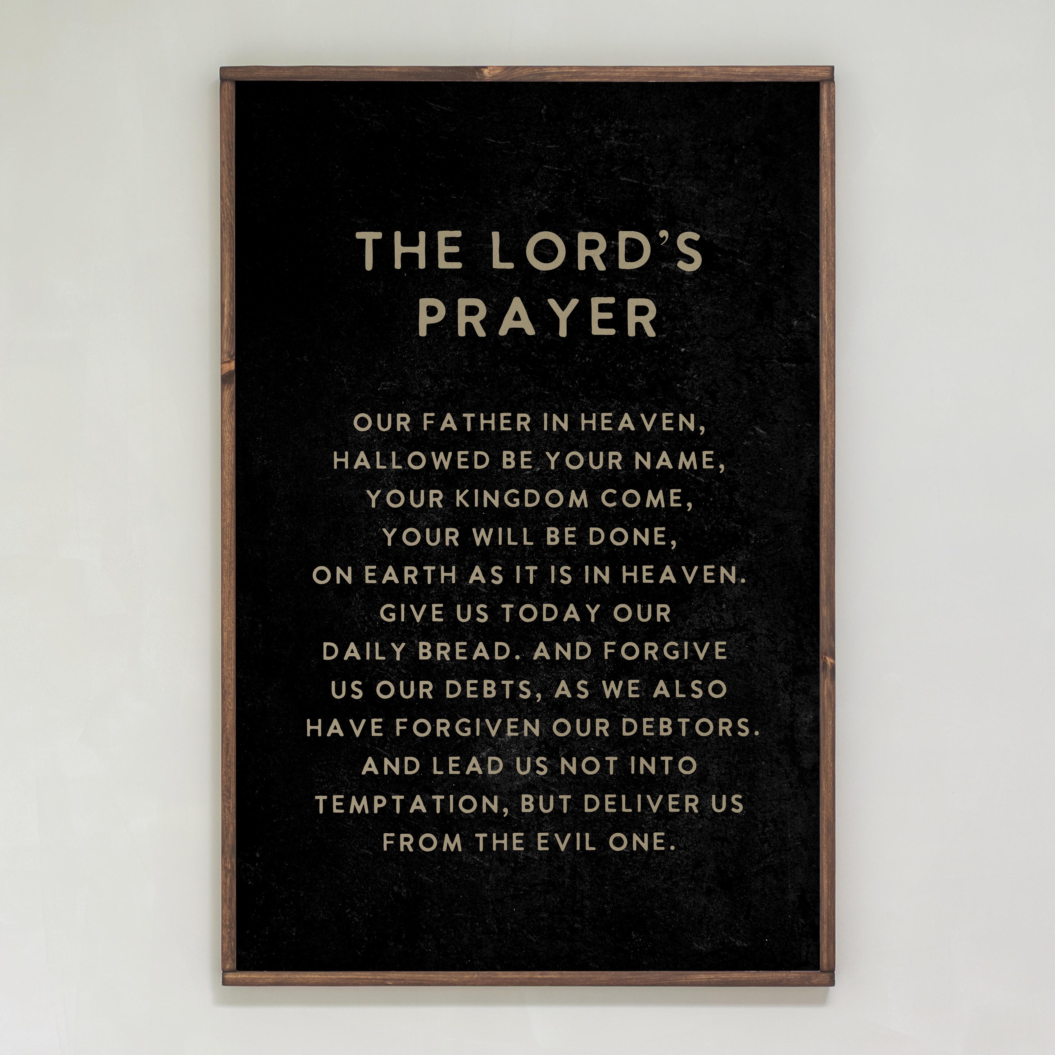 The Lord's Prayer | Framed Wooden Art | 152