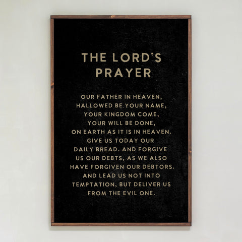 The Lord's Prayer | Framed Wooden Art | 152