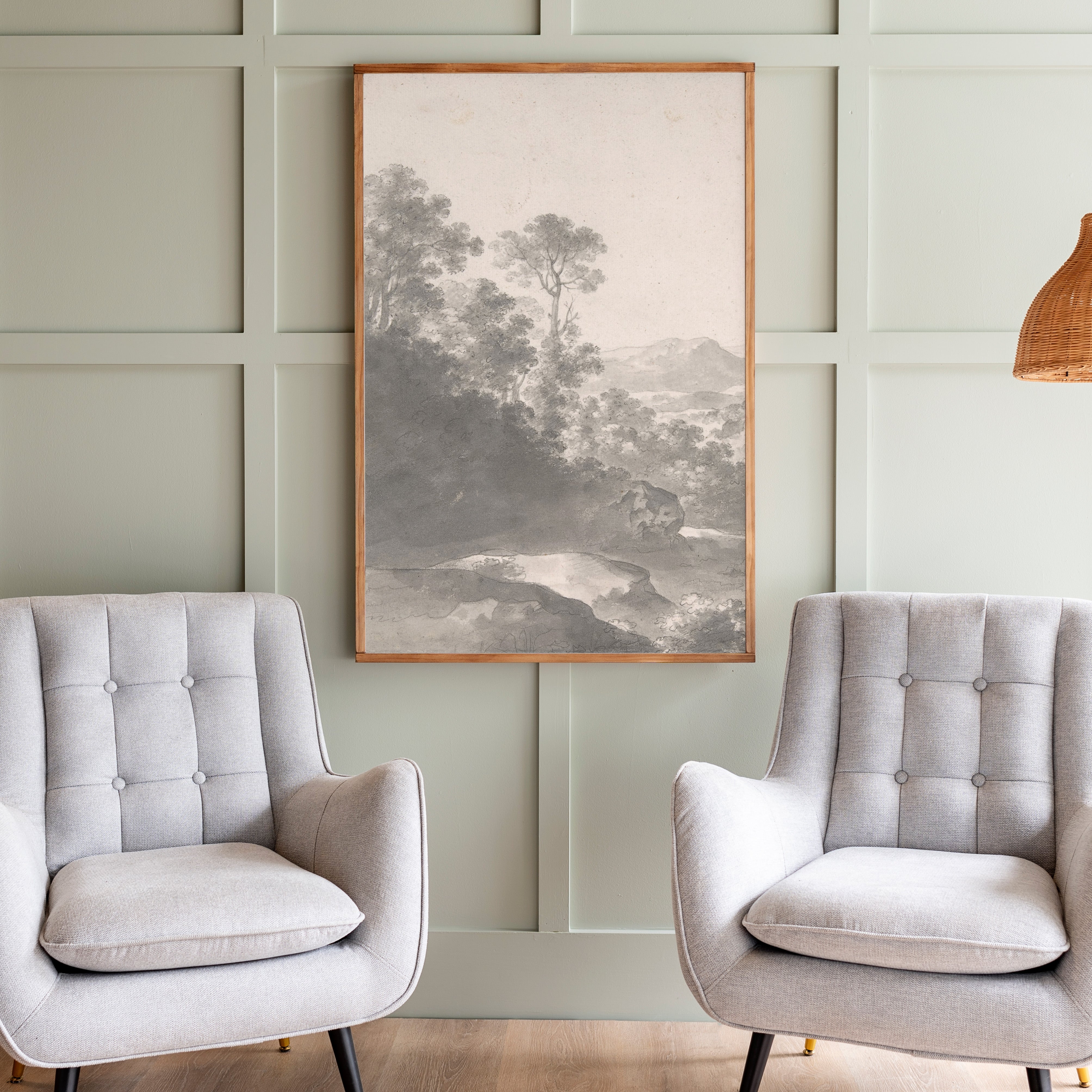 Black and White Art | Framed Wood Art | 158