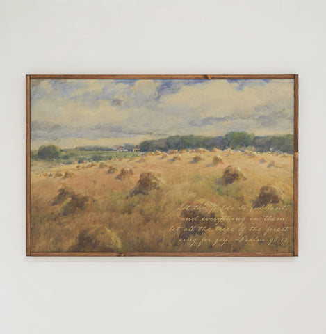 Psalm 96 | Framed Wooden Art - Horizontal | 161