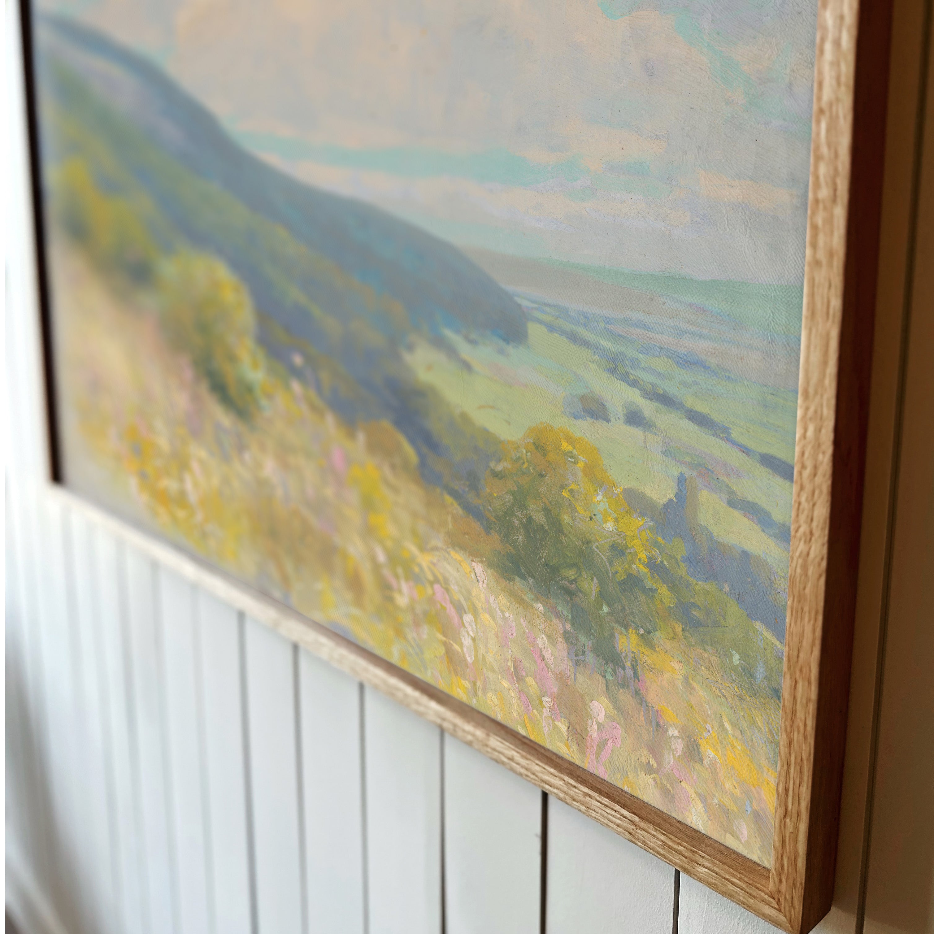 "Sunny Hillside" Framed Canvas | Horizontal | 163