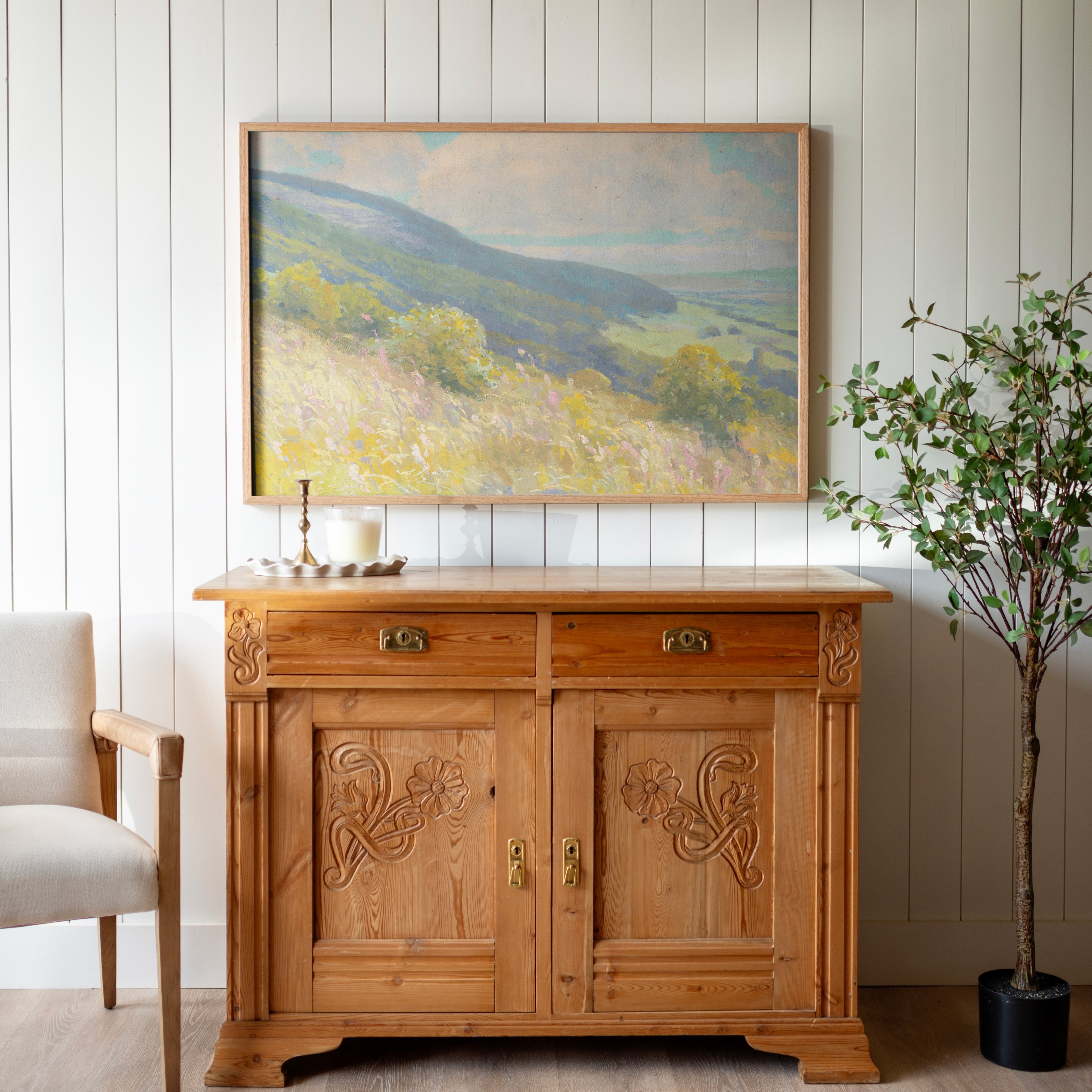 "Sunny Hillside" Framed Canvas | Horizontal | 163