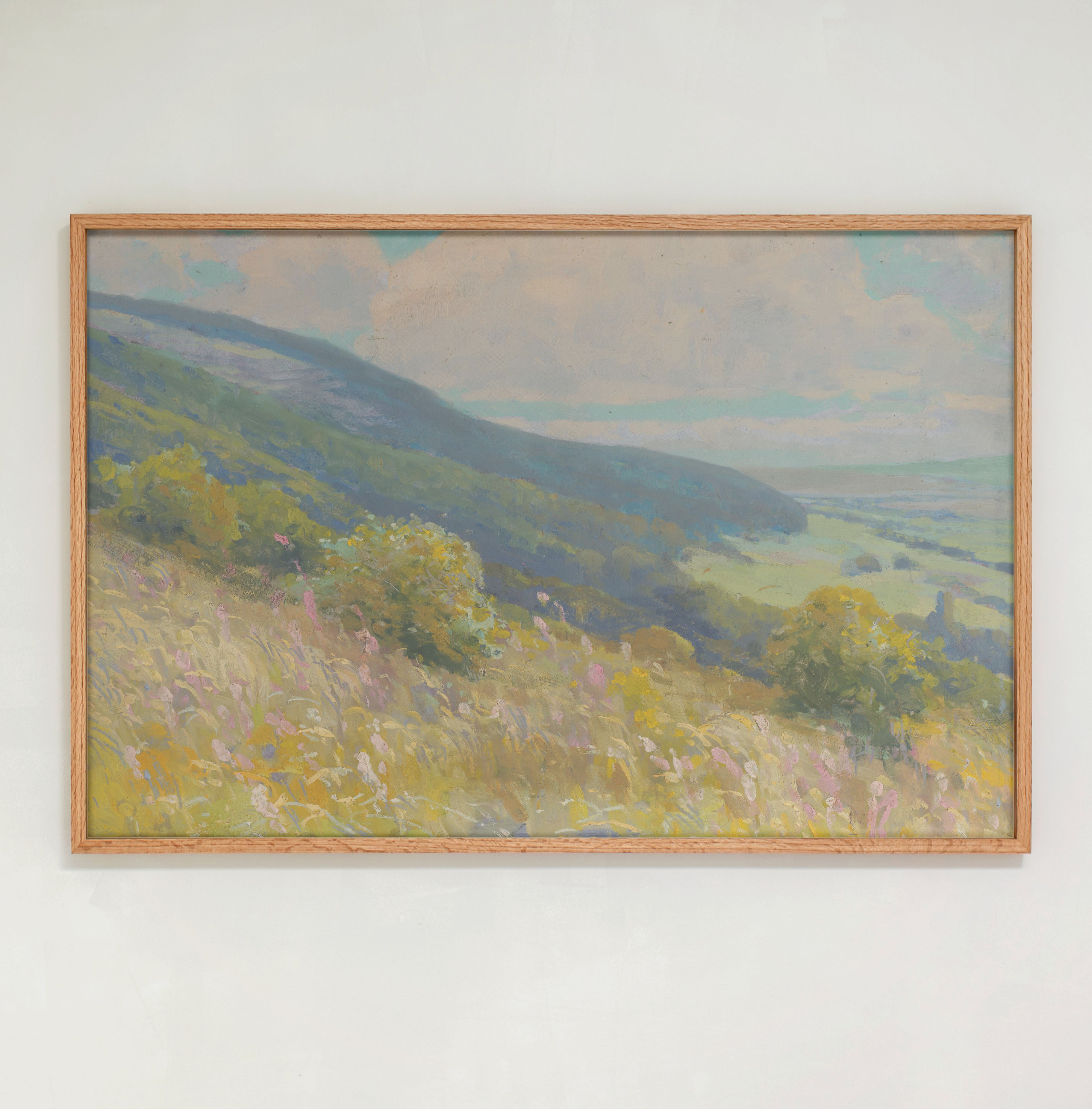 "Sunny Hillside" Framed Canvas | Horizontal | 163
