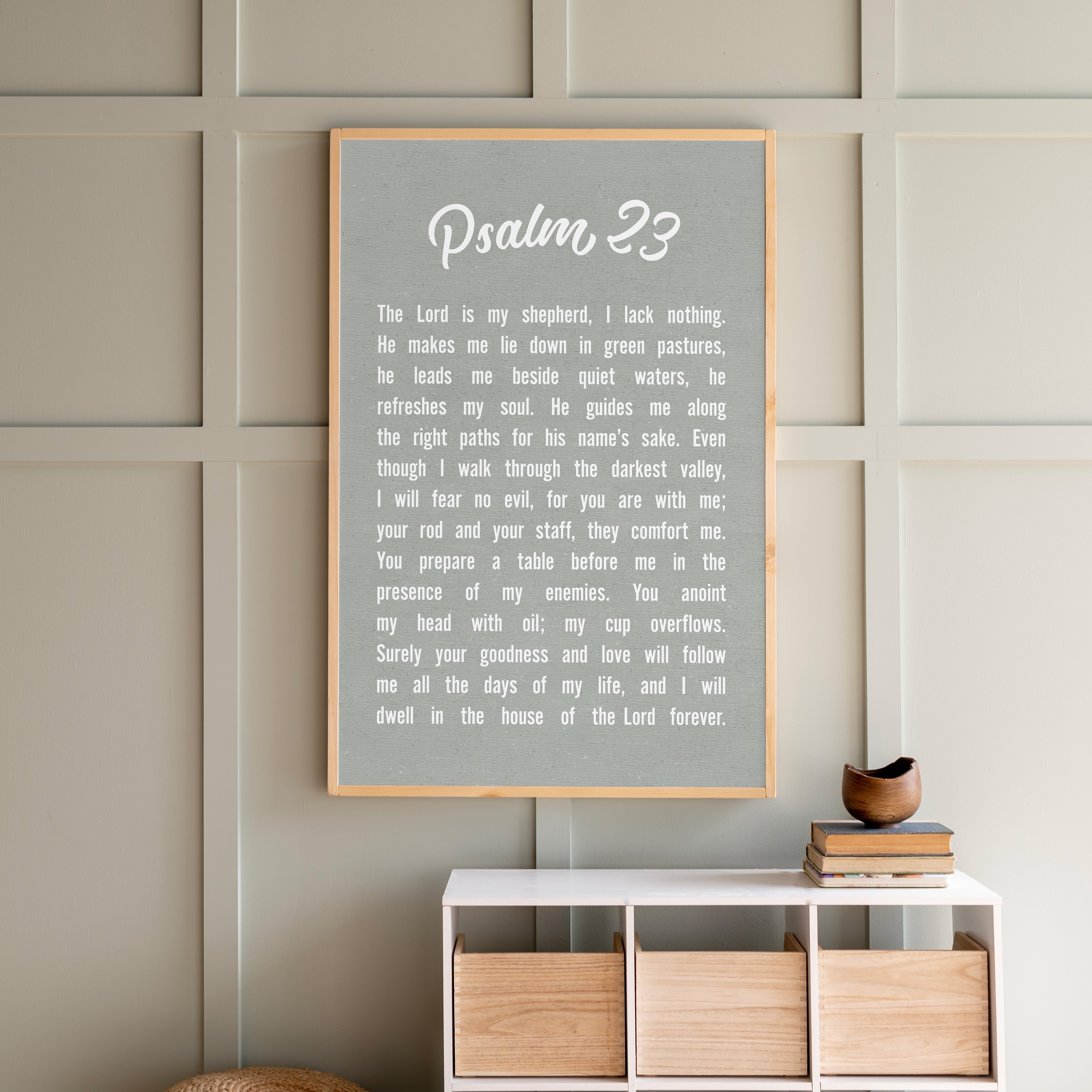 Psalm 23 | Framed Wood Art | 164