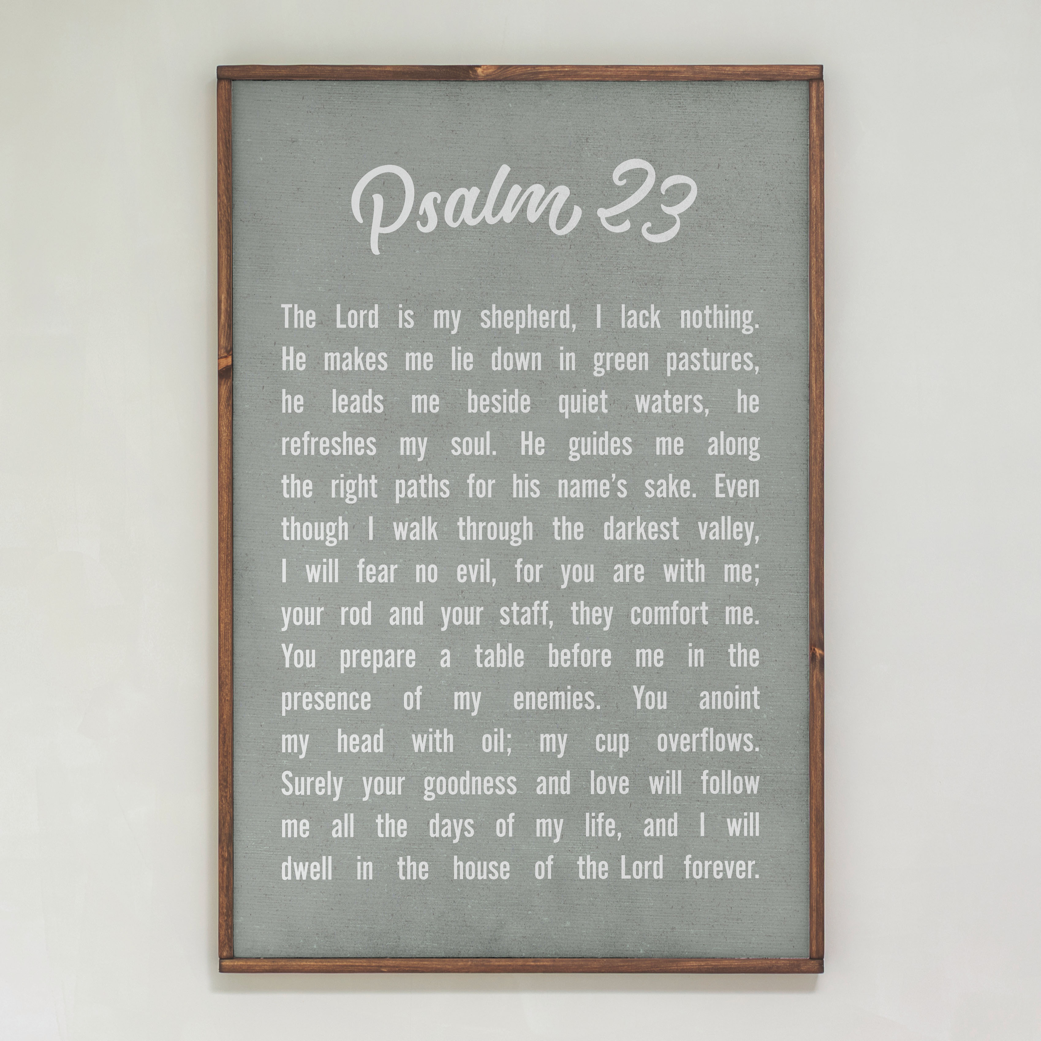 Psalm 23 | Framed Wood Art | 164