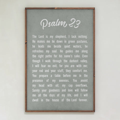 Psalm 23 | Framed Wood Art | 164