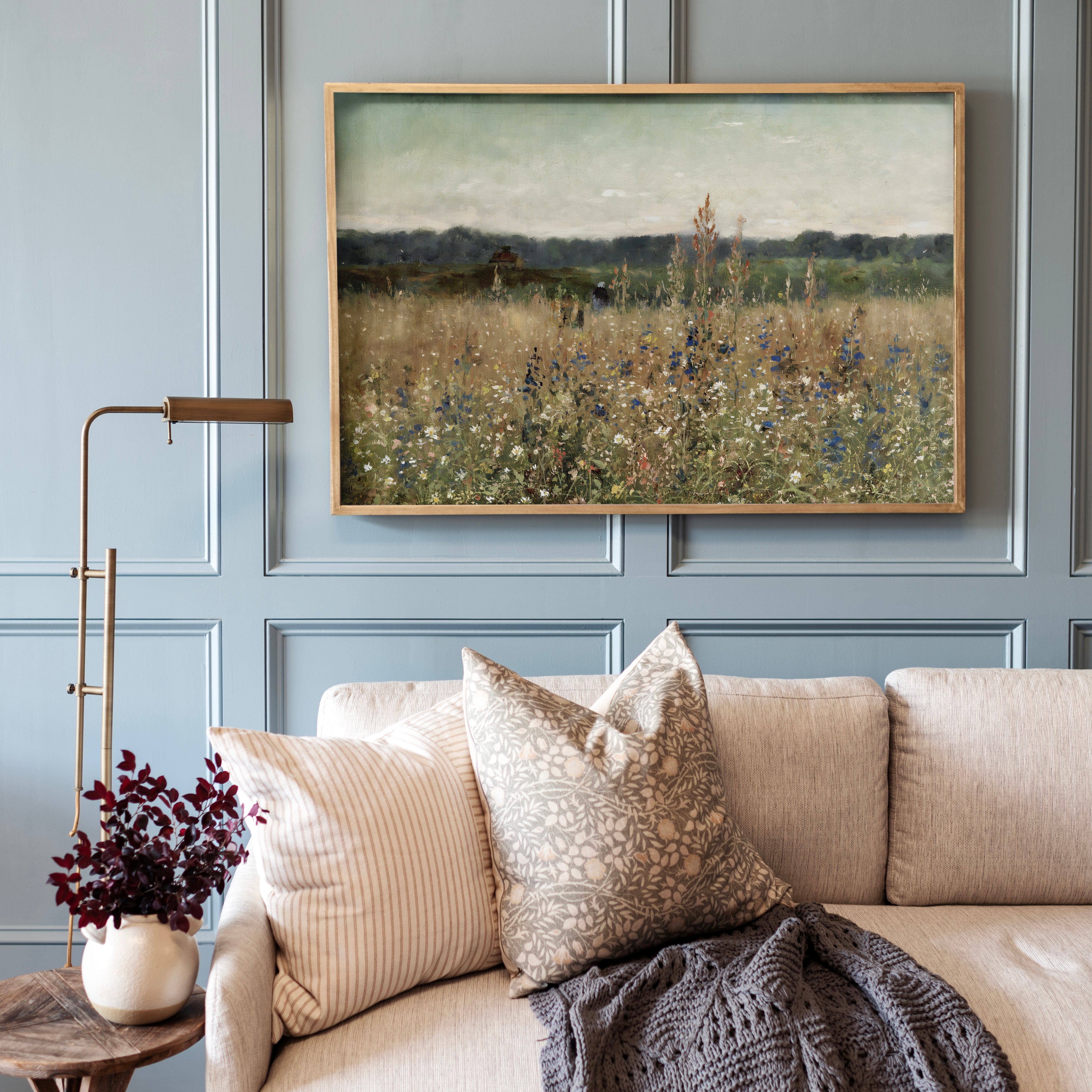 "Wildflower Meadow" Framed Canvas | Horizontal | 167