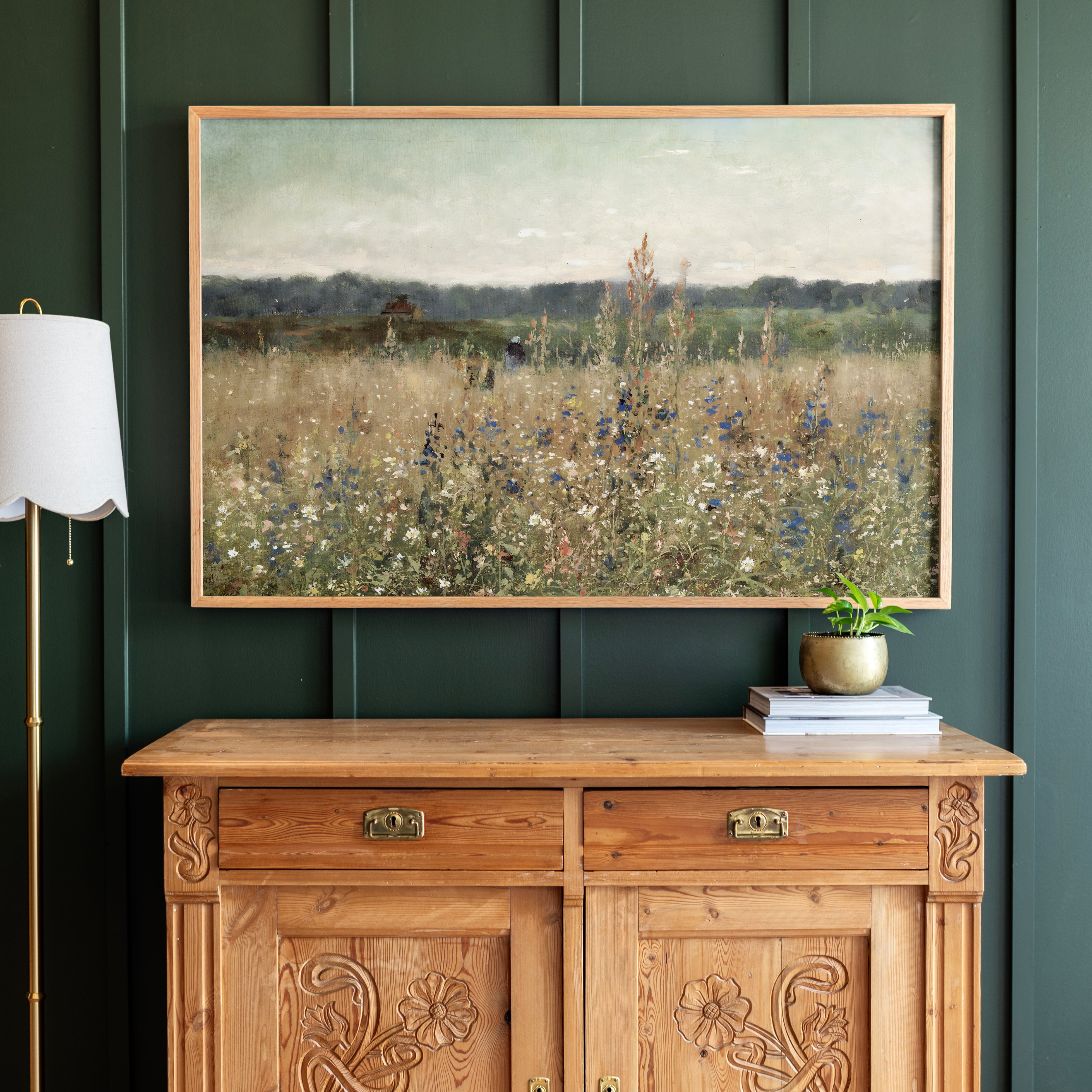 "Wildflower Meadow" Framed Canvas | Horizontal | 167