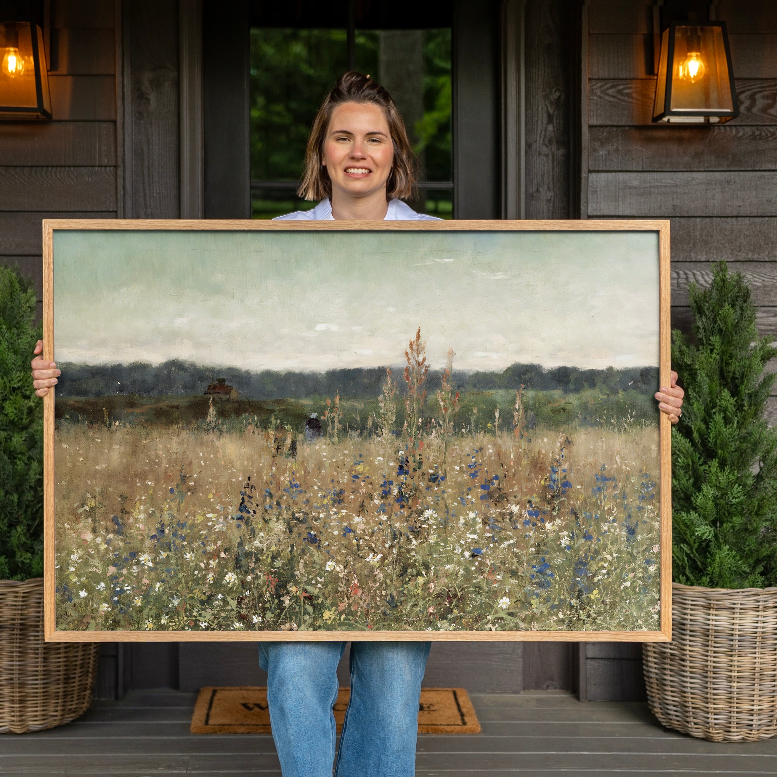 "Wildflower Meadow" Framed Canvas | Horizontal | 167